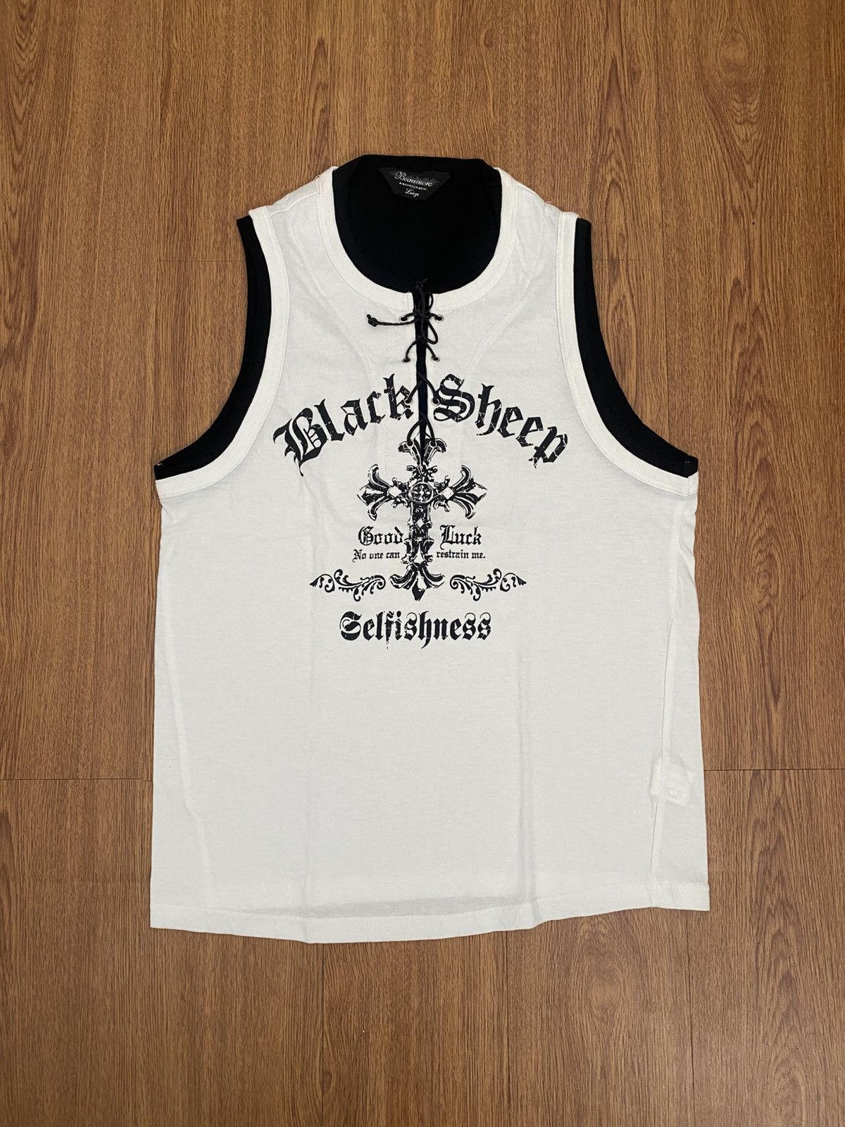 If Six Was Nine Beaumere rope poem sleeveless shirt Size US L / EU 52-54 / 3 - 1 Thumbnail