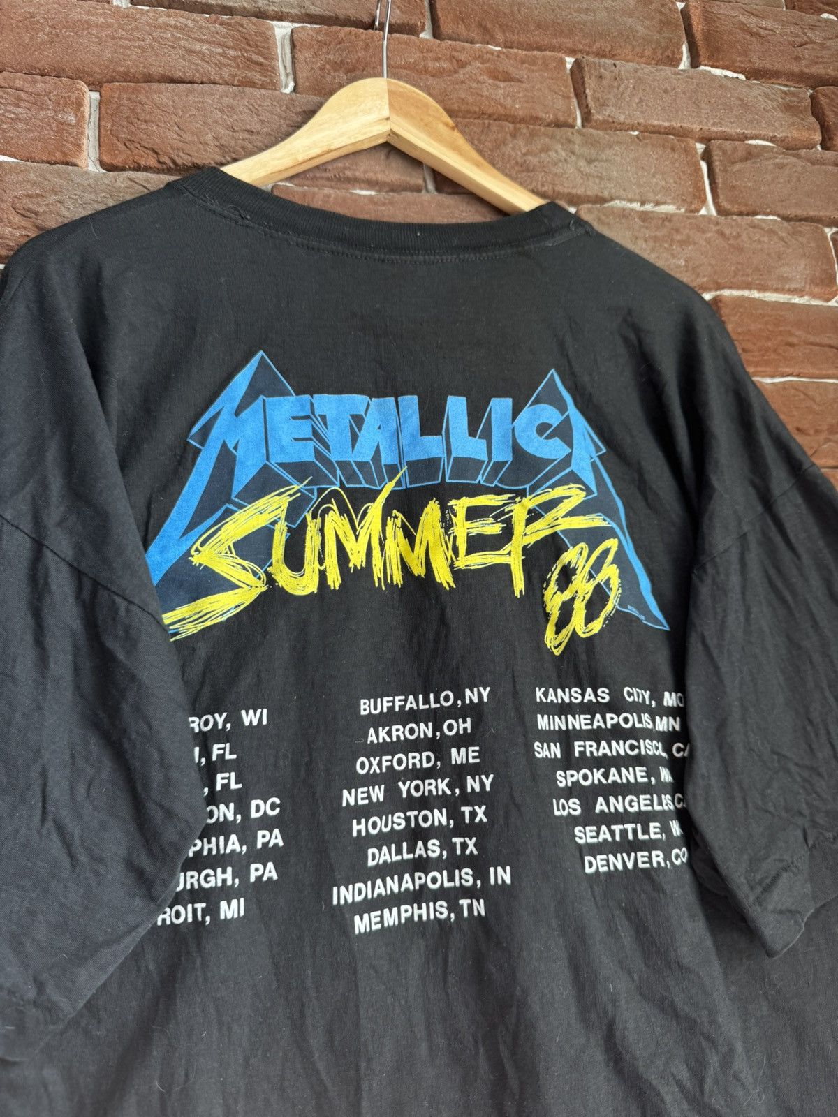 Band Tees Vintage OG 1988 METALLICA And Justice For All Metal Band Tee Size US XL / EU 56 / 4 - 4 Thumbnail
