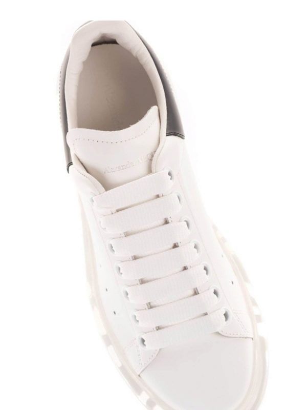 Alexander McQueen o1w1db10925 Oversized Transparent Sole Sneaker in White Size US 11 / IT 41 - 4 Thumbnail