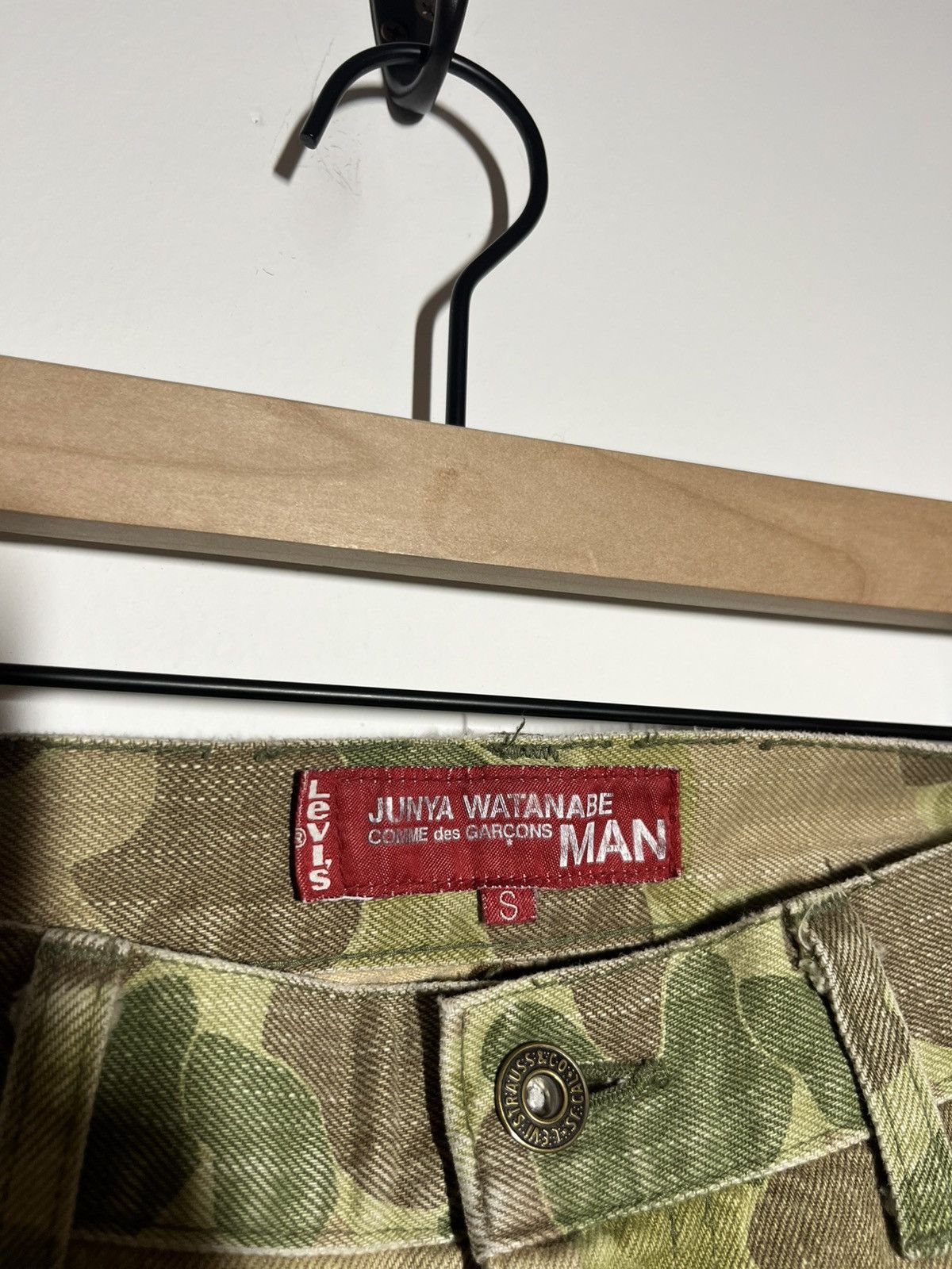Junya Watanabe × Levi's Junya Watanabe Levis Camo Backwards Denim Jeans Pants S Size US 34 / EU 50 - 4 Thumbnail