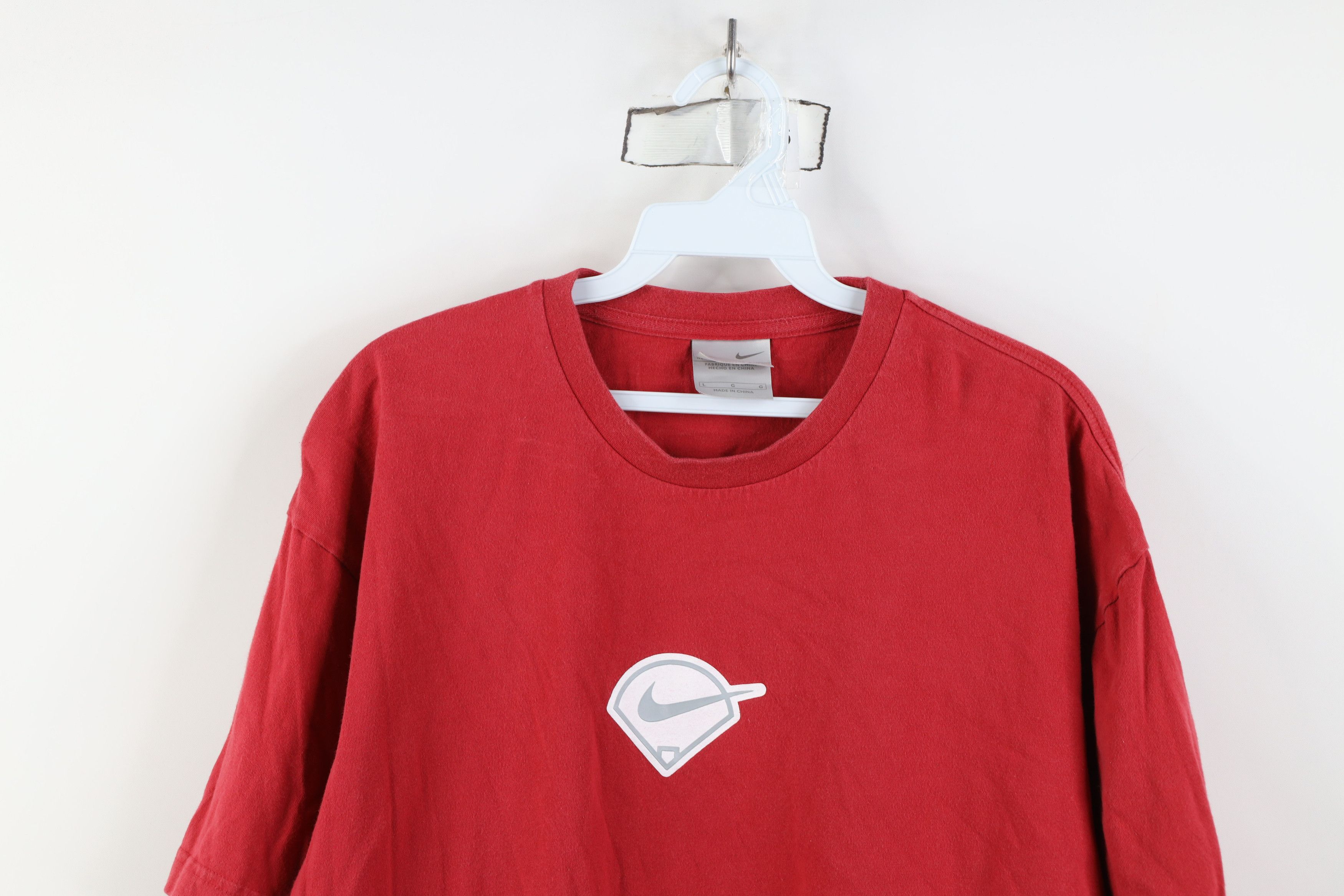 Nike Vintage Y2K Nike Baseball Center Swoosh Short Sleeve T-Shirt Size US L / EU 52-54 / 3 - 2 Thumbnail