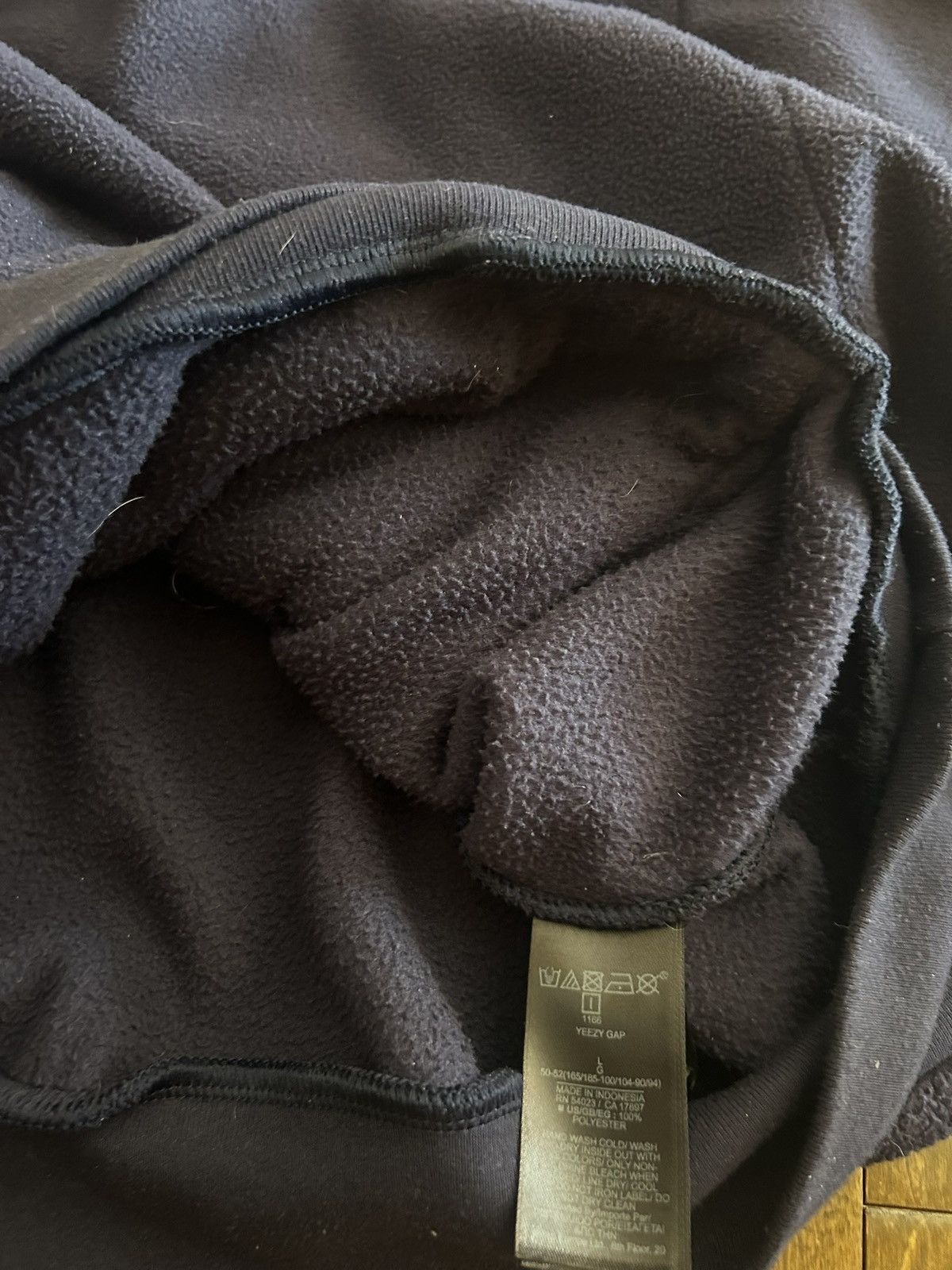 Yeezy Yzy Gap navy blue hoodie Size US L / EU 52-54 / 3 - 3 Thumbnail