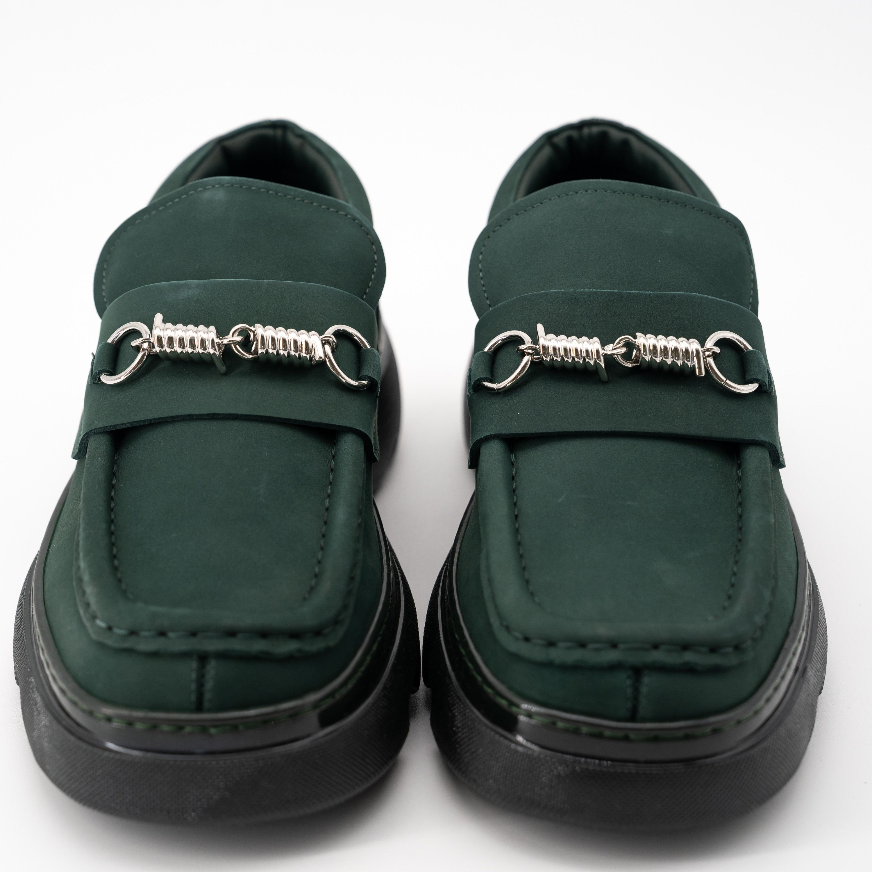Burberry size 41 (8us) - Burberry Wire Creeper Vine Green Clamp On Size US 8 / EU 41 - 2 Thumbnail
