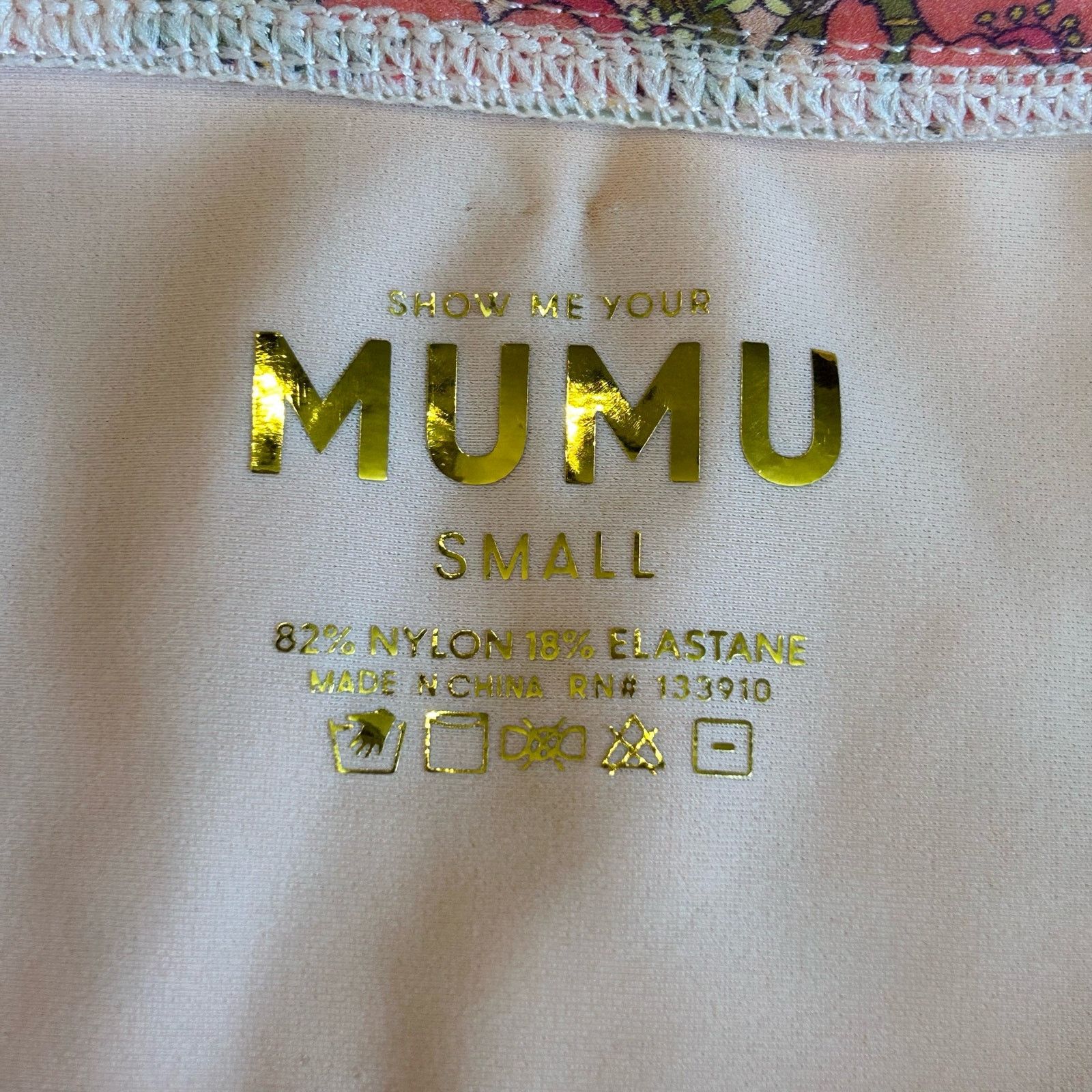 Show Me Your MuMu Show Me Your Mumu NWT Bikini Floral Top Sz M Bottoms Sz S Size ONE SIZE - 7 Thumbnail