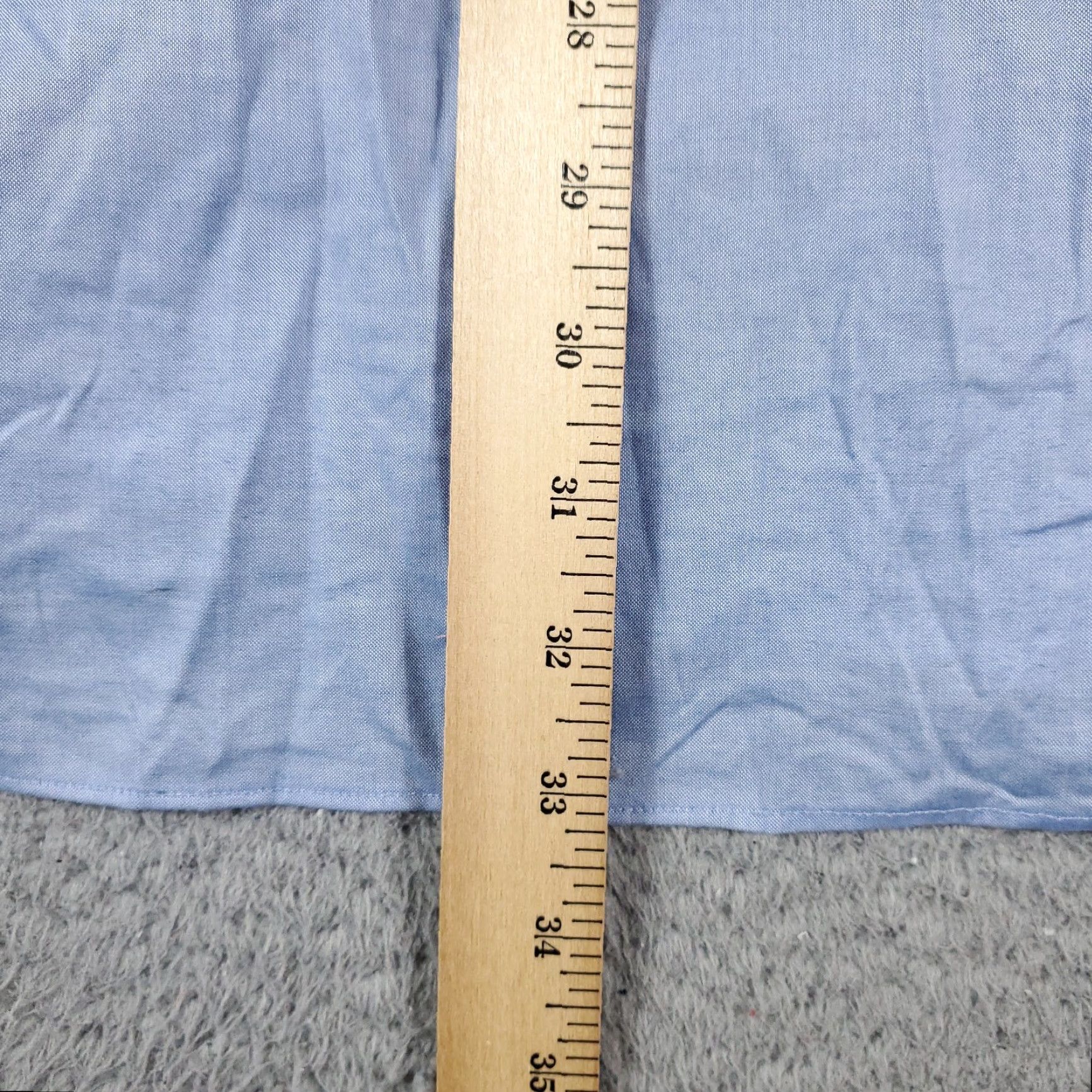 Tommy Hilfiger Tommy Hilfiger Dress Shirt Mens 17.5 Blue Long Sleeve Button Up Collared 100% Cotton Regular Fit Vintage: No (If using vintage rule) Size 46R - 7 Thumbnail