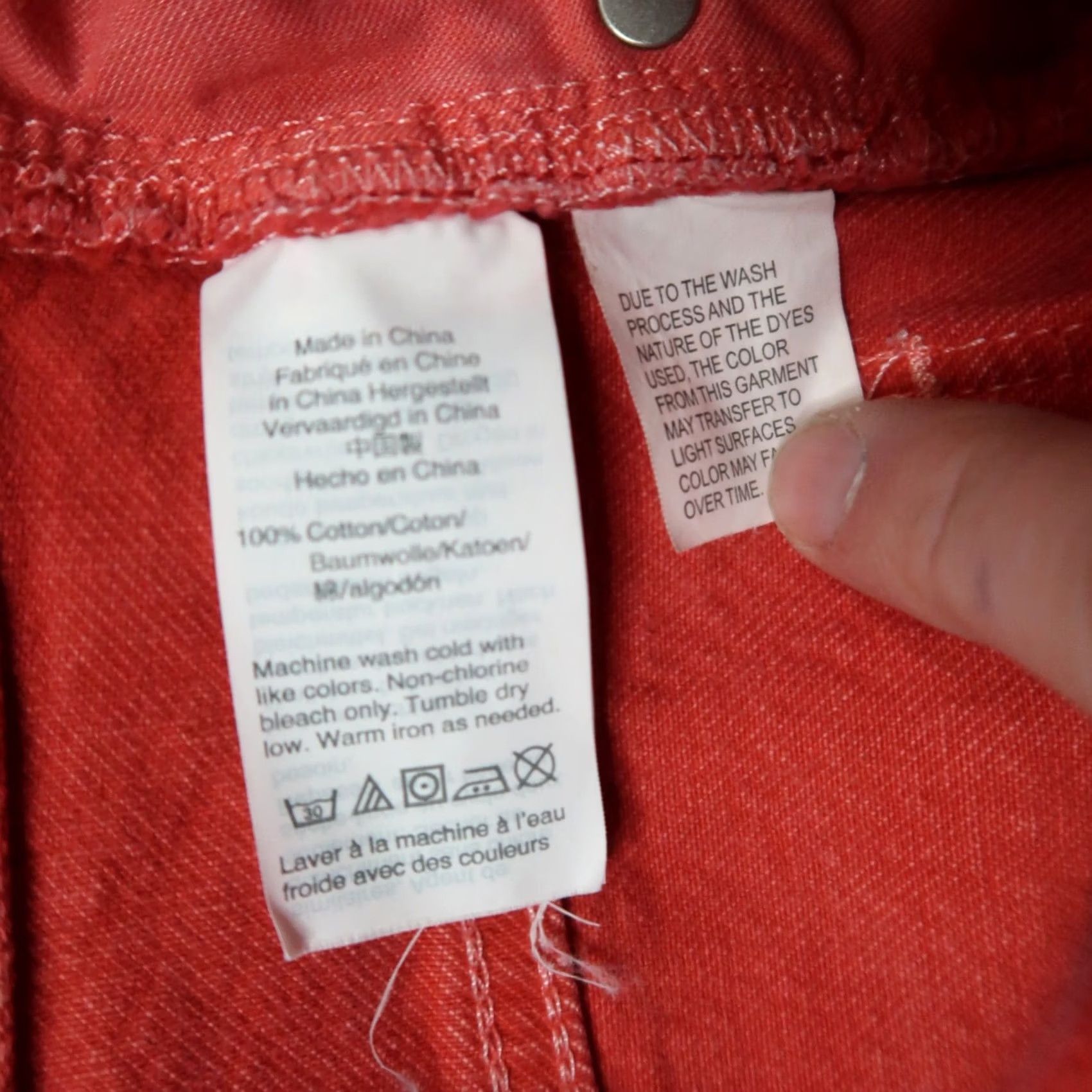 Madewell Madewell Jeans Women's 26 Red Denim High Rise 5-Pocket Stretch Modern Classic Mom Fit Maternity not applicable Size 26" / US 2 / IT 38 - 5 Thumbnail
