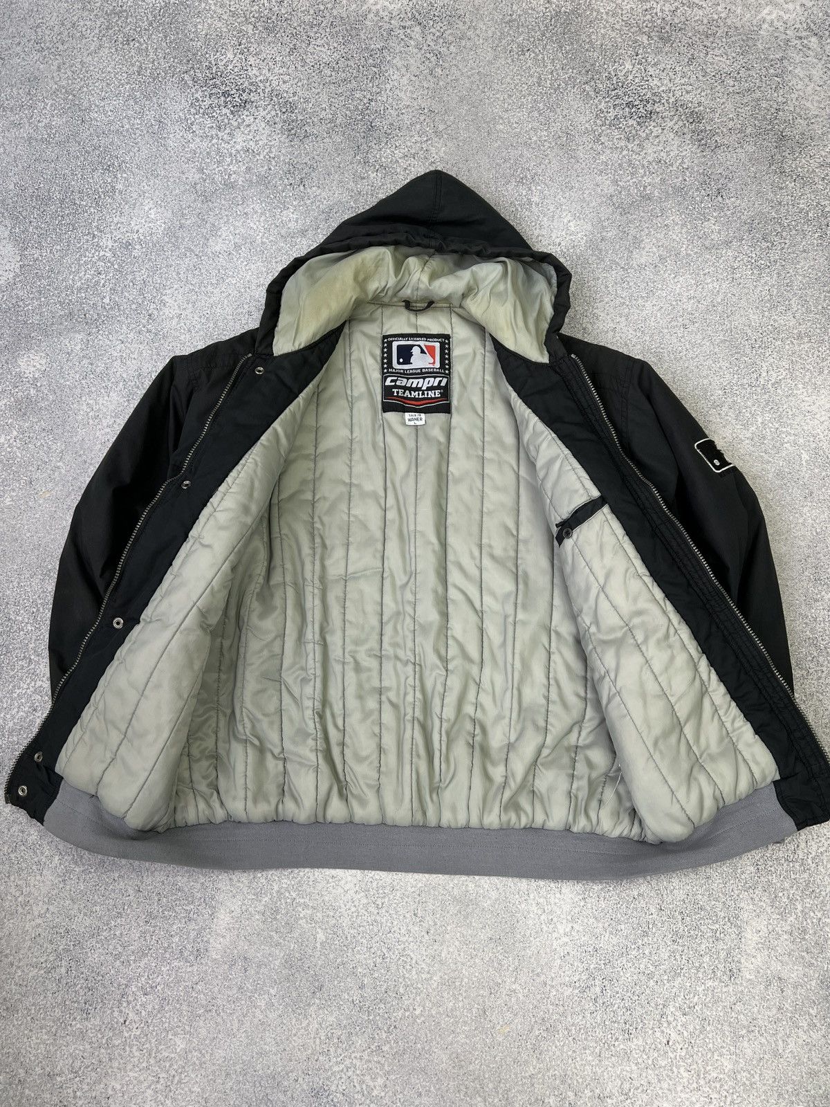 MLB × Vintage Campri Teamline White Sox Black Vintage Baseball Jacket Size US L / EU 52-54 / 3 - 8 Thumbnail