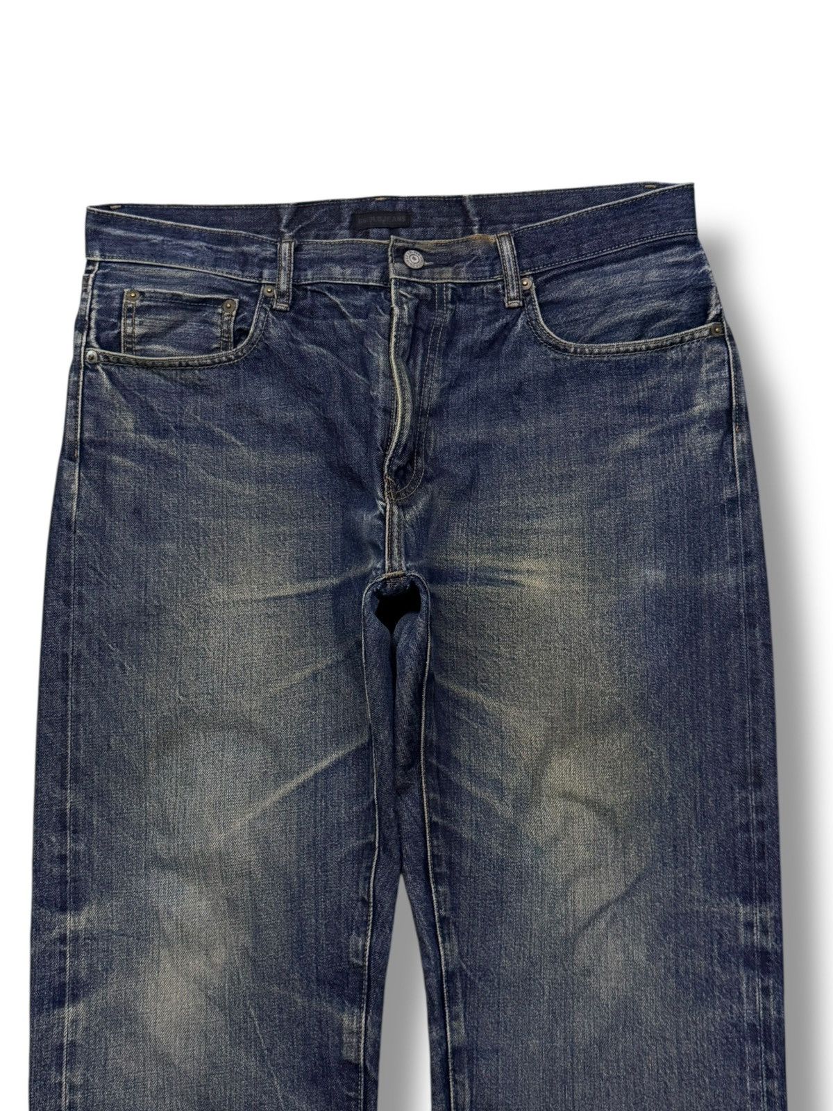 Uniqlo Vintage Uniqlo Jeans Selvedge Denim Japan | Vintage Faded 36 Size US 36 / EU 52 - 4 Thumbnail