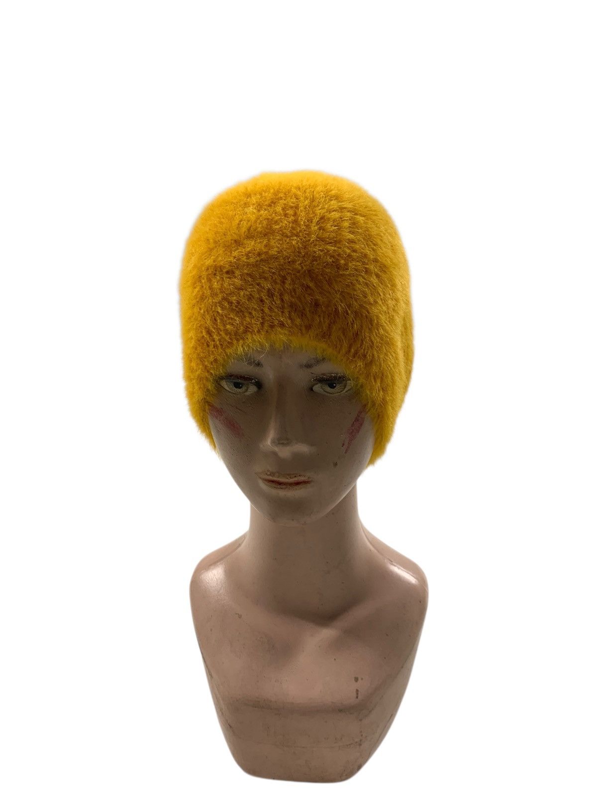 Japanese Brand Fuzzy mohair beanie hats rare Size ONE SIZE - 1 Thumbnail