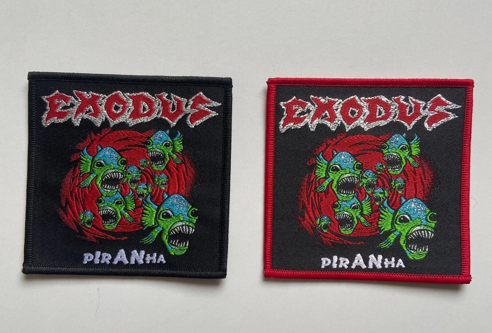 Other 2 x EXODUS - PIRANHA RARE WOVEN PATCH Size ONE SIZE - 1 Preview