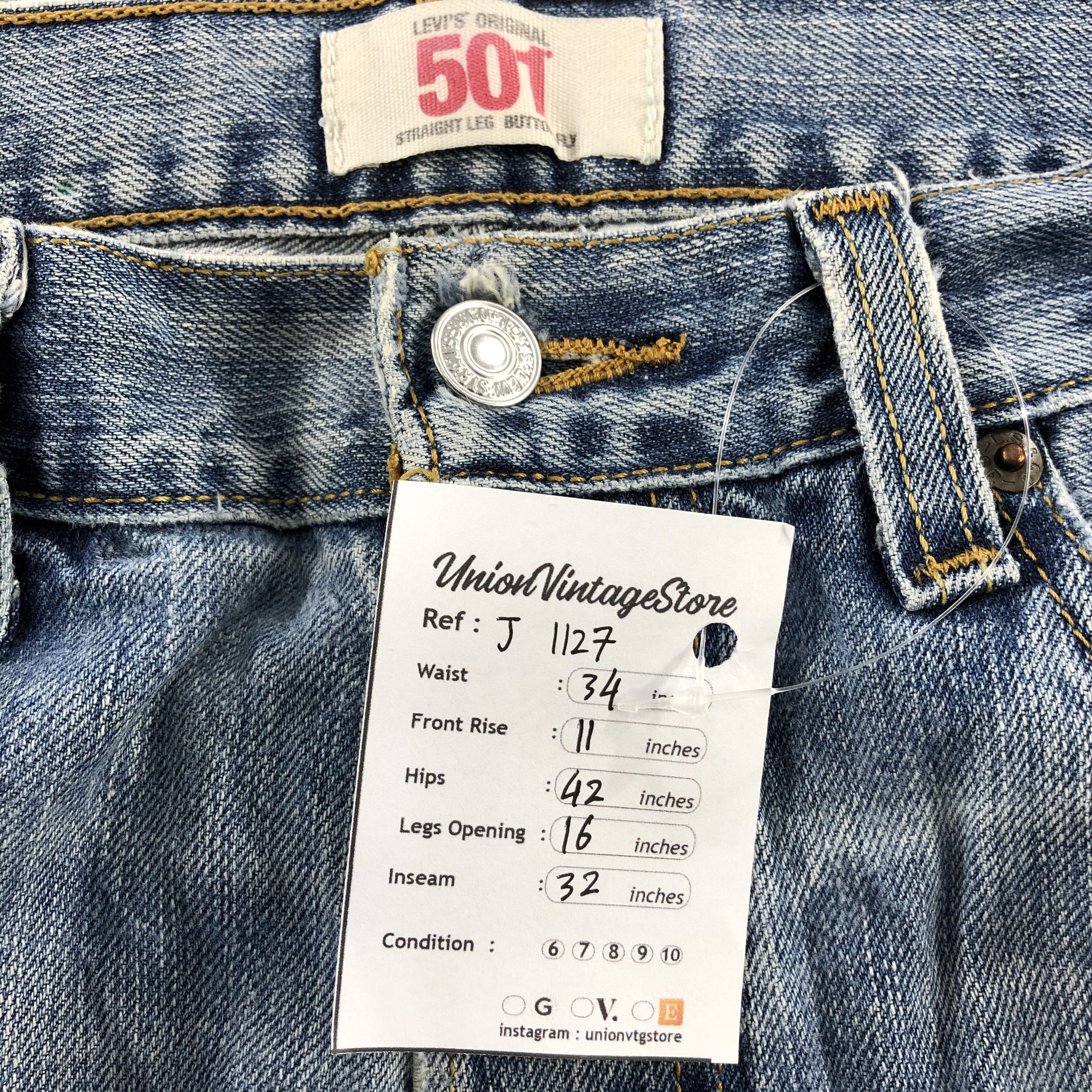 Levi's Light Wash Vintage Levis 501 Jeans-J1127 Size US 33 - 13 Thumbnail