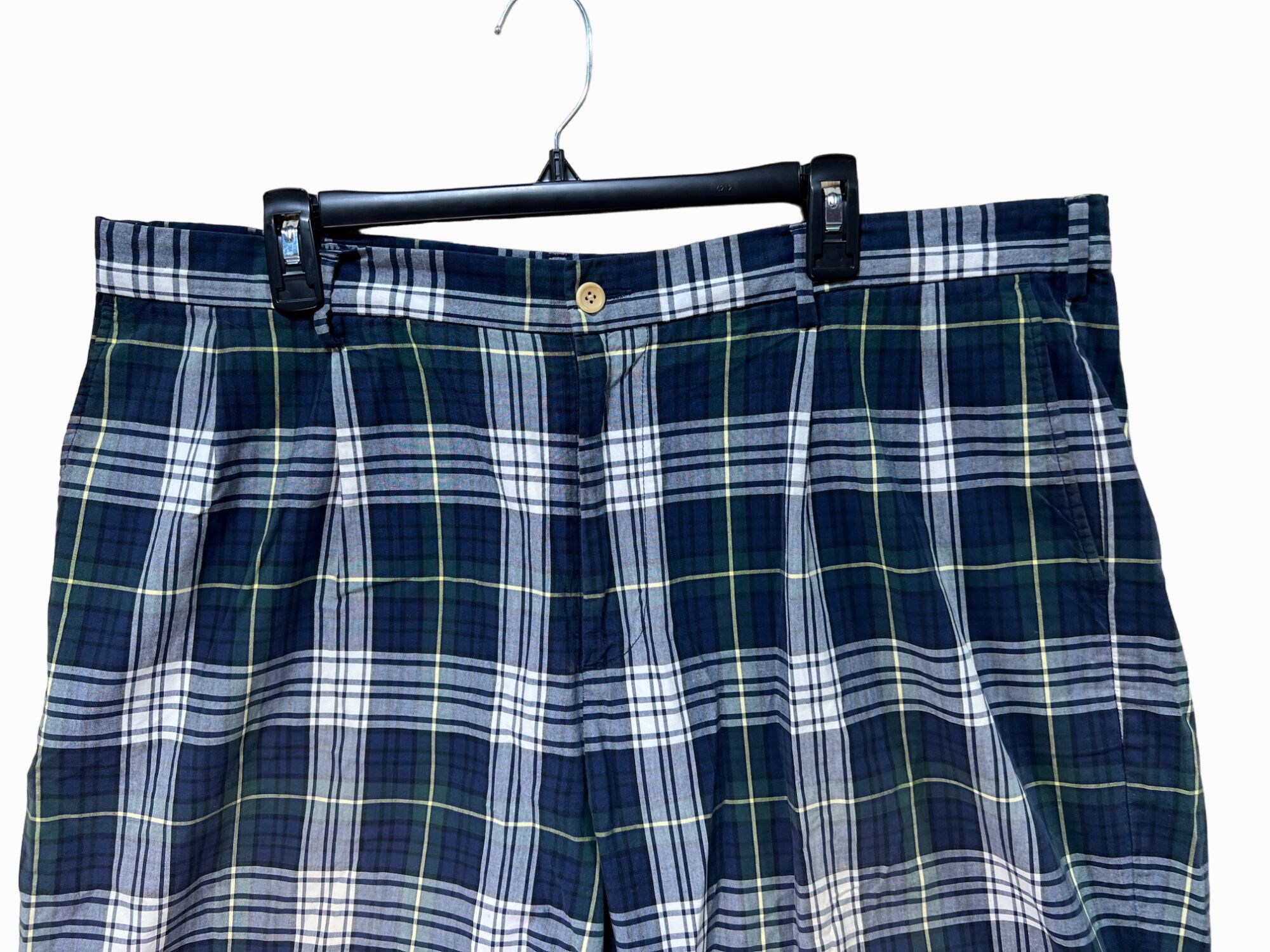 Nautica NAUTICA - Men's Plaid Golf Casual Shorts - Blue - 40W Size US 40 / EU 56 - 17 Thumbnail