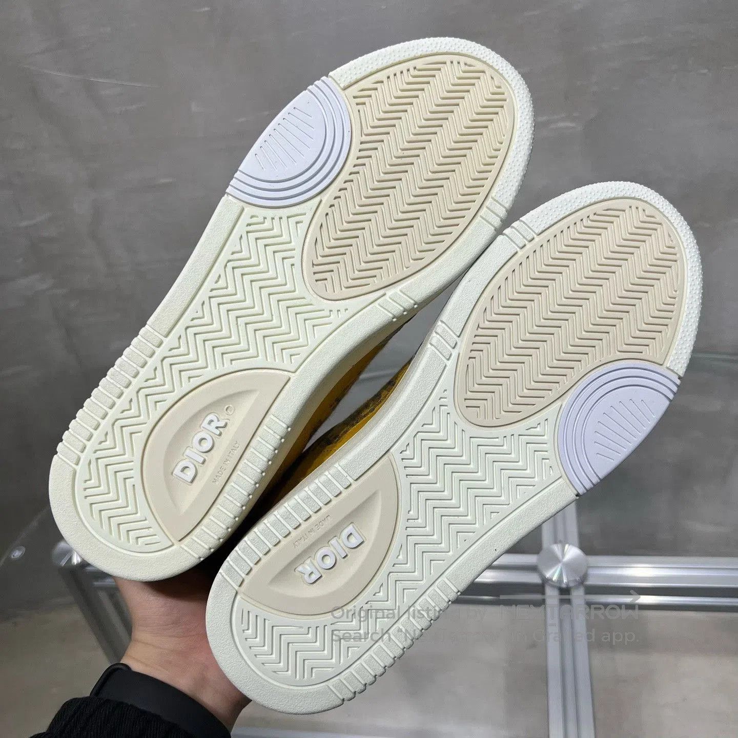 Dior DIOR B27 White Yellow Sneakers. Size US 9 / EU 42 - 7 Thumbnail