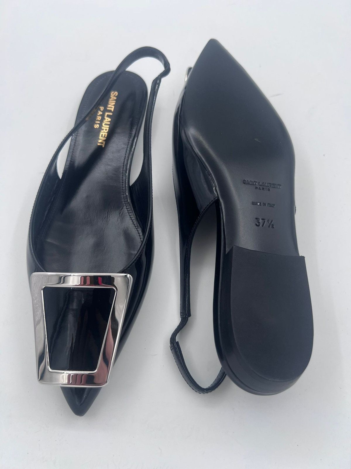 Saint Laurent Paris New Saint Laurent Maxine wmn flat sandal IT37.5/US7.5/UK4.5 Size US 7.5 / IT 37.5 - 9 Thumbnail