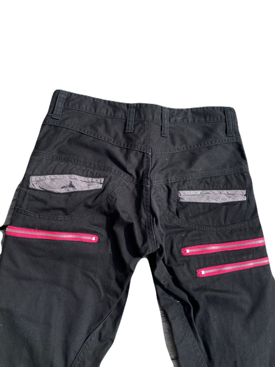 If Six Was Nine 2000s Japanese archive Vkei Articulated Panel Zip Pants Y2K Size US 30 / EU 46 - 6 Thumbnail