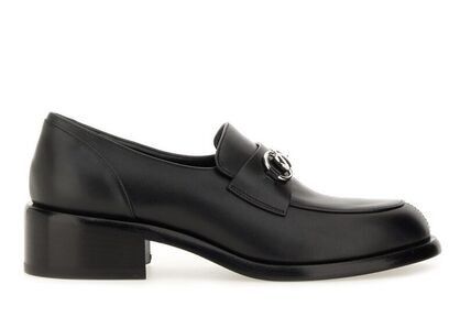 Gucci o1loc1c0326 834762 Wsavoy Mocc Leather Shoes in Black Size US 5 / IT 35 - 1 Thumbnail