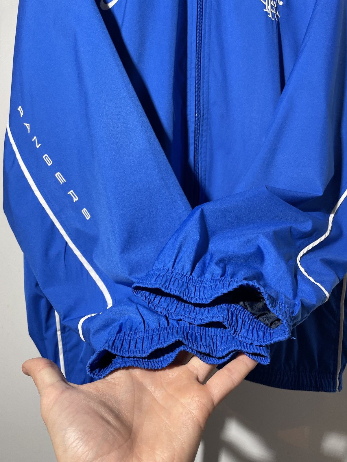 Nike × Vintage Vintage 90’s Nike Team Glasgow Rangers Track Top Jacket Size US L / EU 52-54 / 3 - 5 Thumbnail