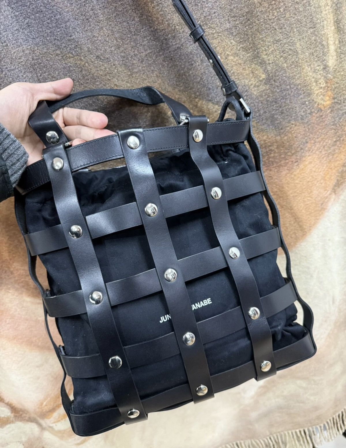 Junya Watanabe Junya Watanabe Comme des Garçons Studded Mesh Crossbody Bag Size ONE SIZE - 5 Thumbnail