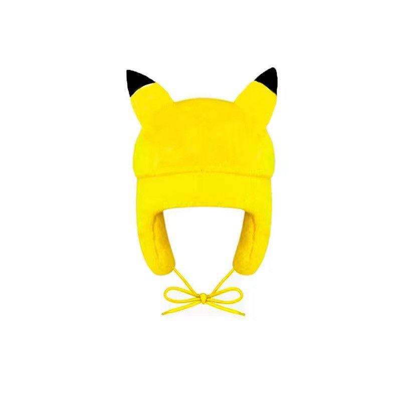 Other Autumn Winter Warm Ushanka Hat Y2K Yellow Cartoon Size ONE SIZE - 1 Thumbnail