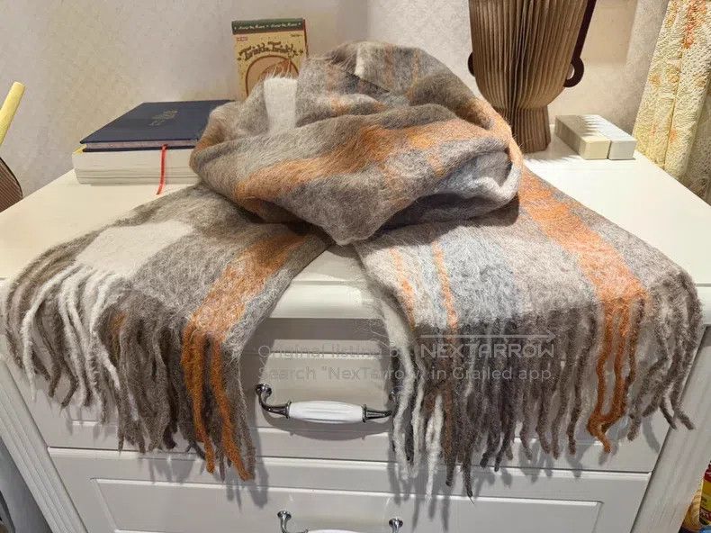 Brunello Cucinelli Brunello Cucinelli Alpaca wool plaid scarf wrap Size ONE SIZE - 1 Thumbnail