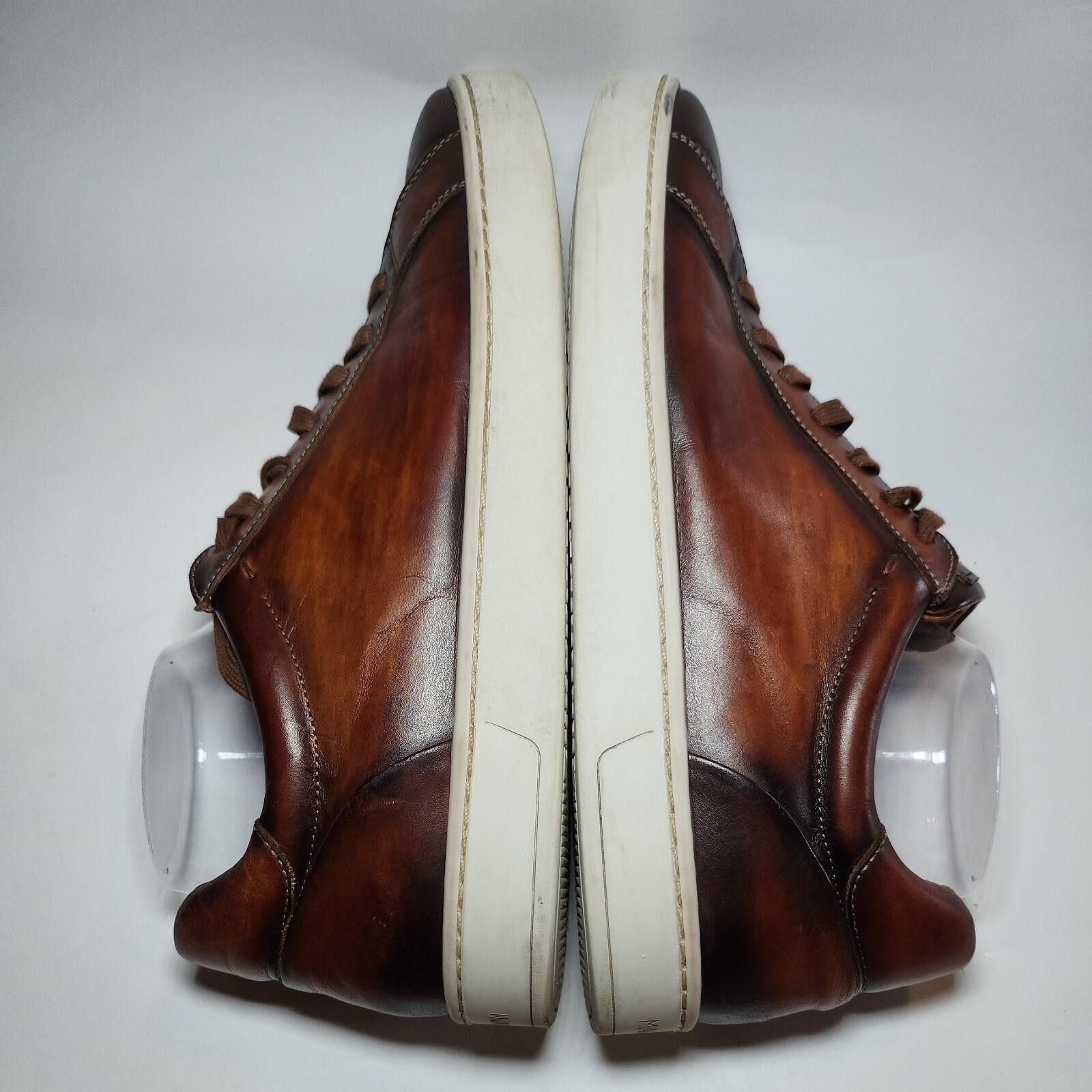 Magnanni Magnanni Burgundy Leather Low Top Sneakers Portugal 10.5 Size US 10.5 / EU 43-44 - 4 Thumbnail