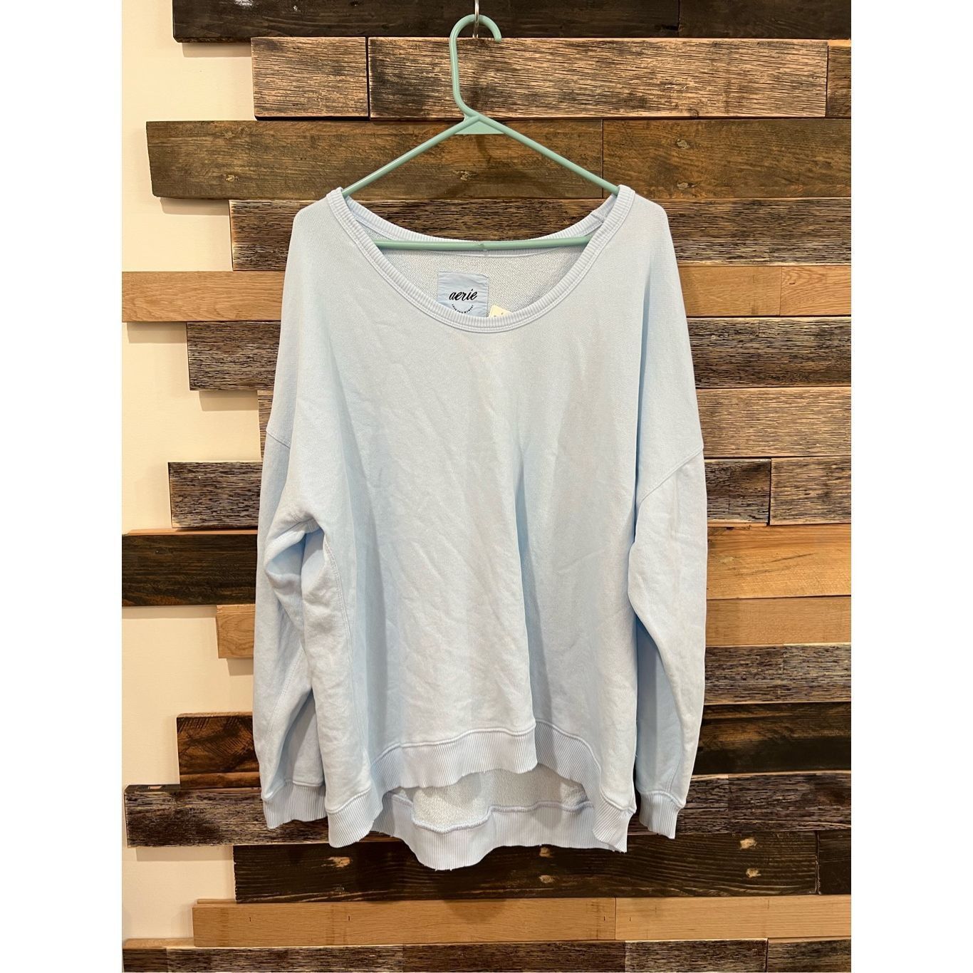 Other Aerie NWT Cotton Sweatshirt Baby Blue Lets go Coconuts Loung Size M / US 6-8 / IT 42-44 - 2 Thumbnail