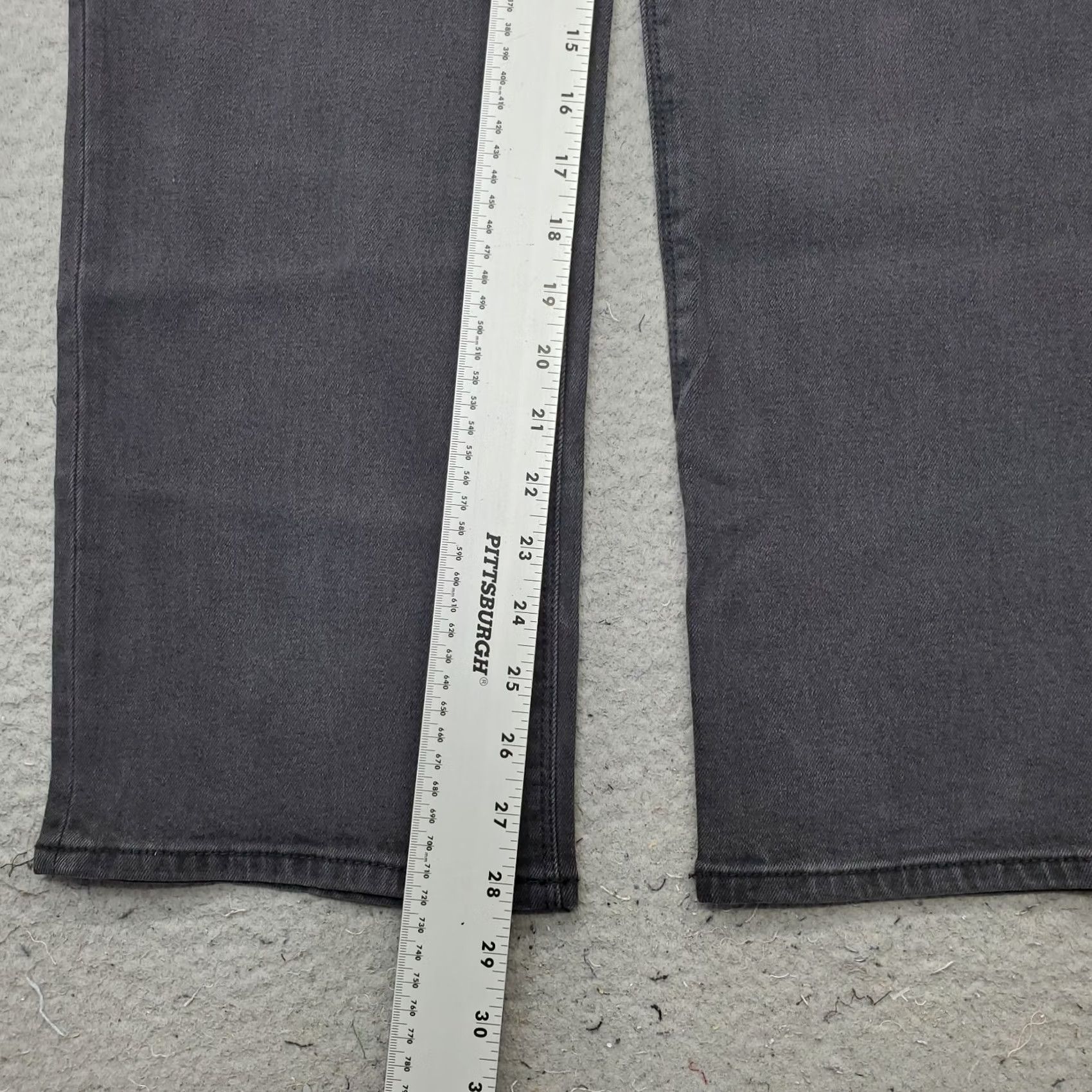 Hudson Hudson Jeans Womens 12 Black Denim Dark Wash Stretch Straight Leg Streetwear Shirt Size 34" / US 12 / IT 48 - 5 Thumbnail