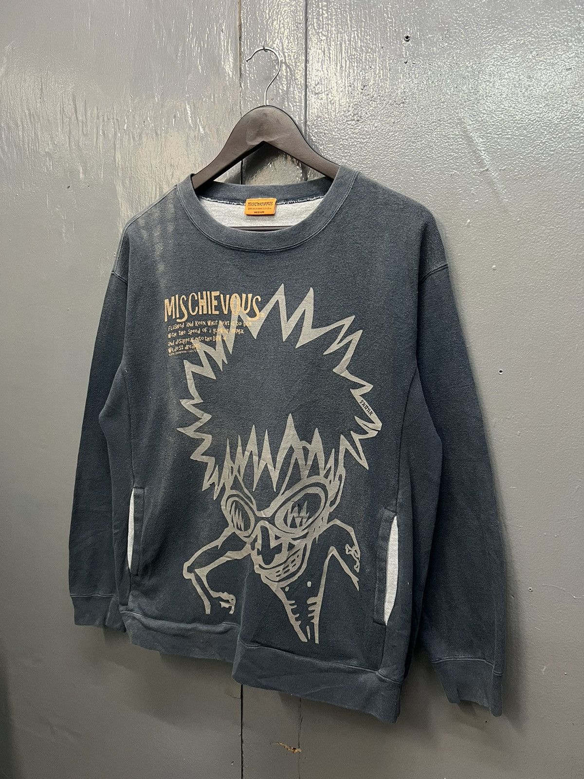 Japanese Brand Mischievous Overprint Sweatshirt Size US M / EU 48-50 / 2 - 3 Thumbnail