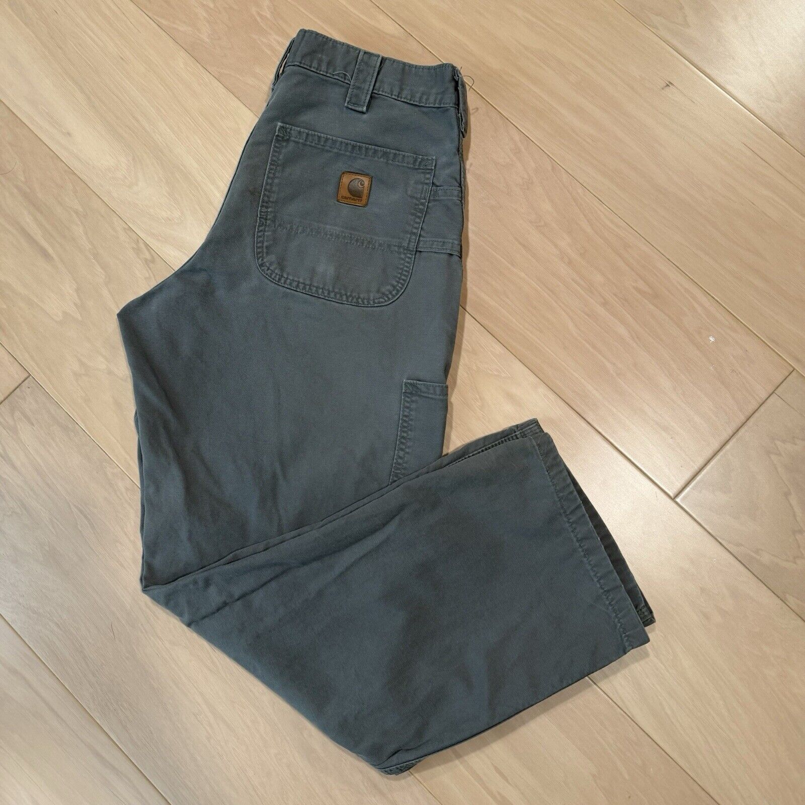 Carhartt × Vintage Vintage Carhartt Pants 32 Green Workwear Carpenters Single Size US 32 / EU 48 - 8 Thumbnail