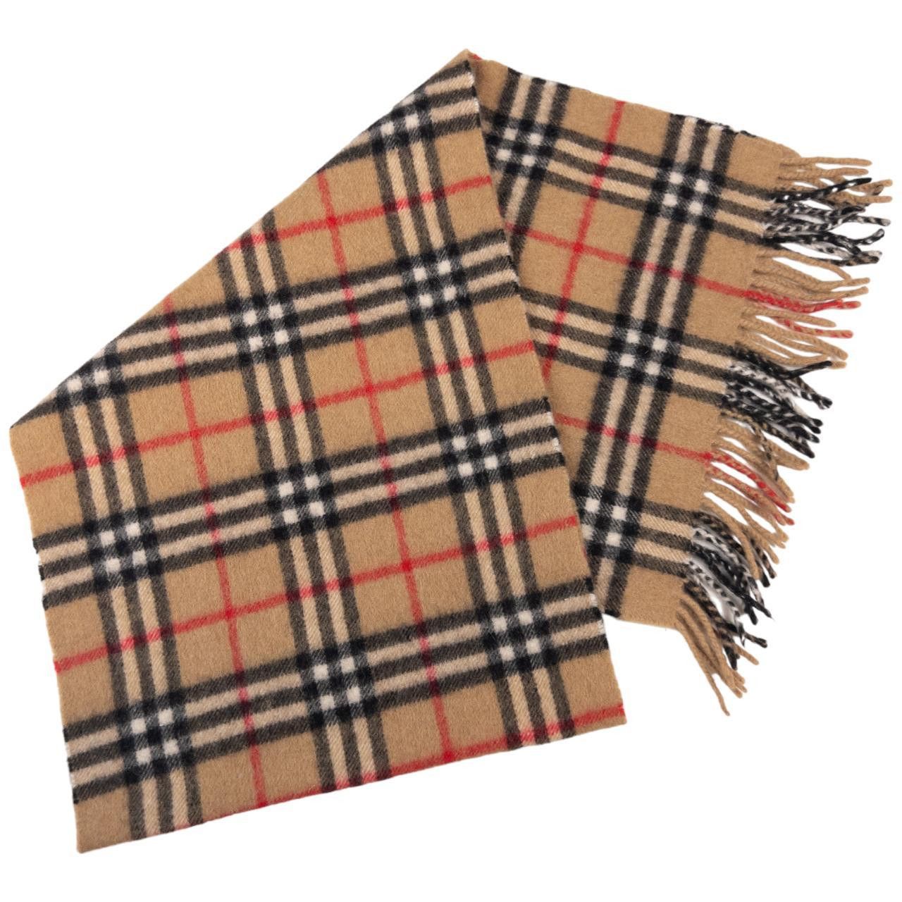 Burberry Vintage Burberry Nova Check Tassel Scarf Size ONE SIZE - 2 Thumbnail