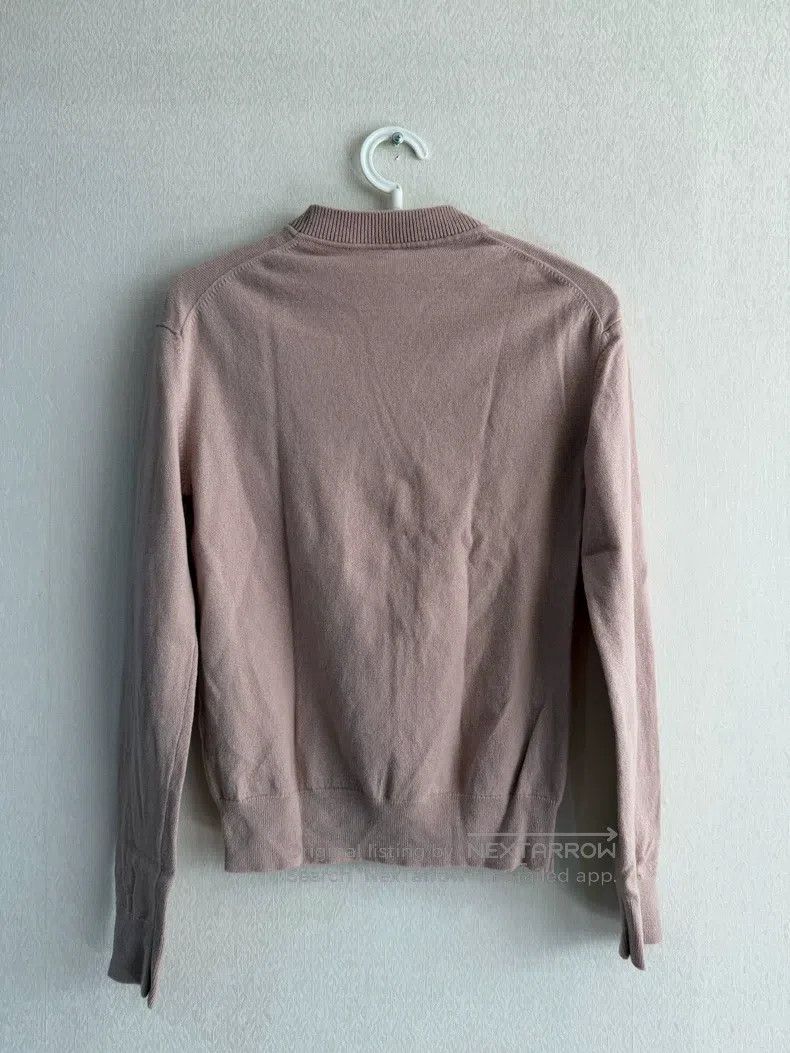 Hermes Hermes Light pink women's patterned ribbed round-neck knit Size XS / US 0-2 / IT 36-38 - 2 Thumbnail
