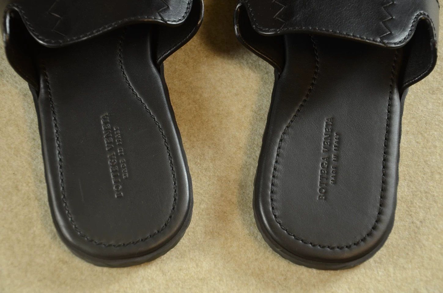 Bottega Veneta Bottega Veneta Intrecciato Weave Leather Slipper Black 39 Size US 8 / IT 38 - 5 Thumbnail