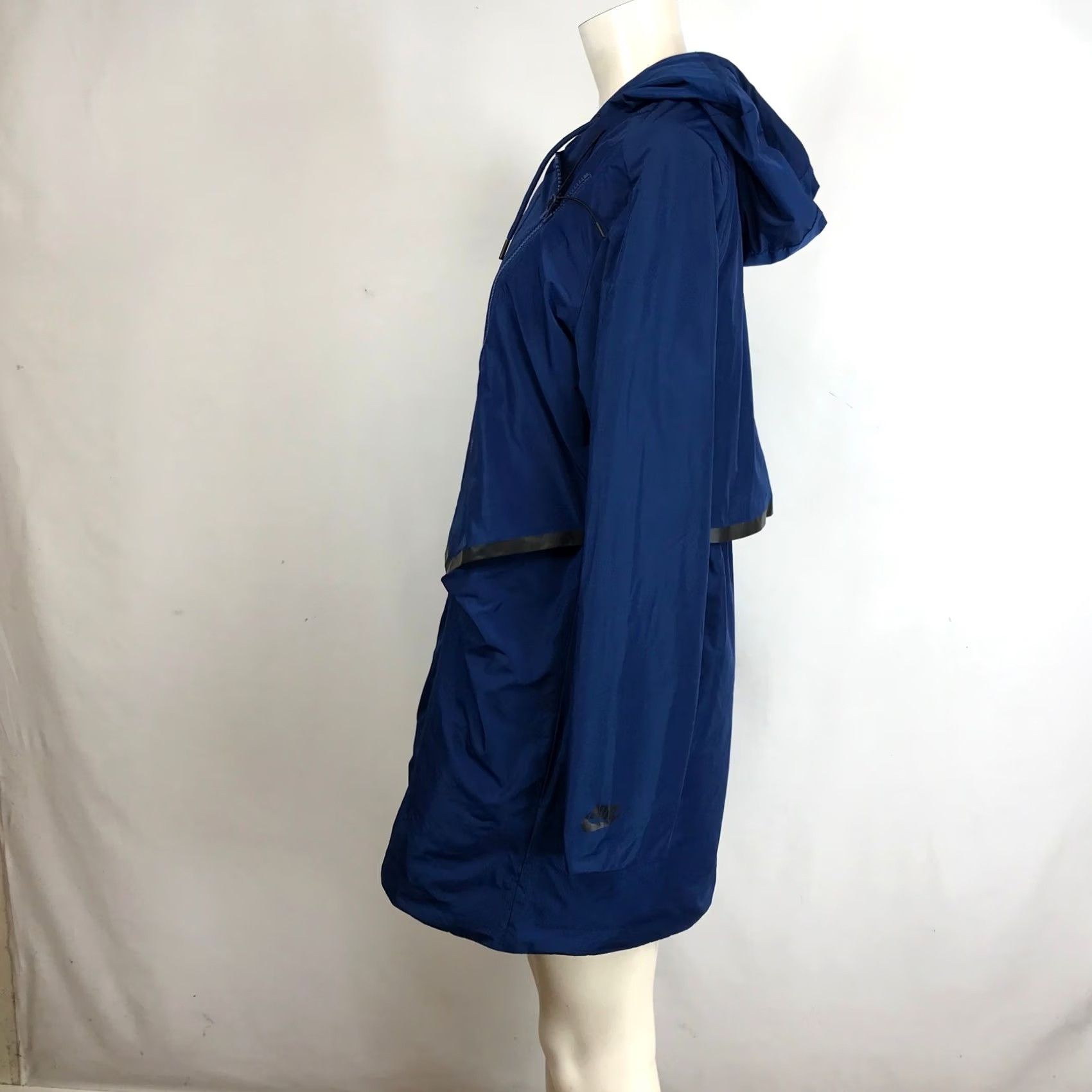 Nike Nike Windrunner Hooded Jacket Parka Navy Blue M Women's Activewear Windbreaker Zip Size M / US 6-8 / IT 42-44 - 6 Thumbnail