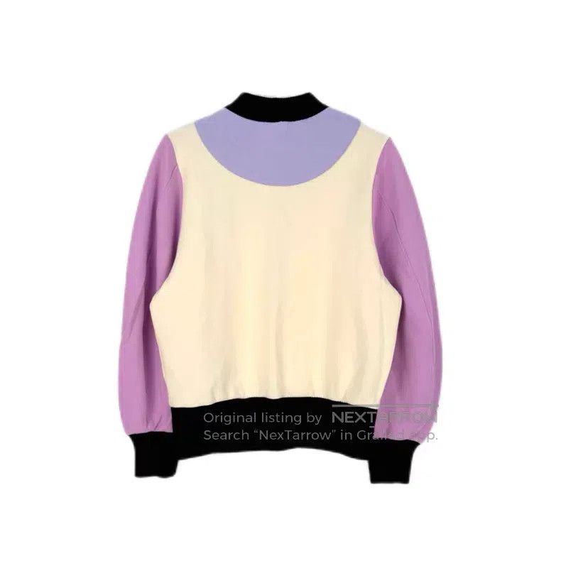 Loewe Loewe Beige and purple embroidered logo design sweater Size S / US 4 / IT 40 - 2 Thumbnail