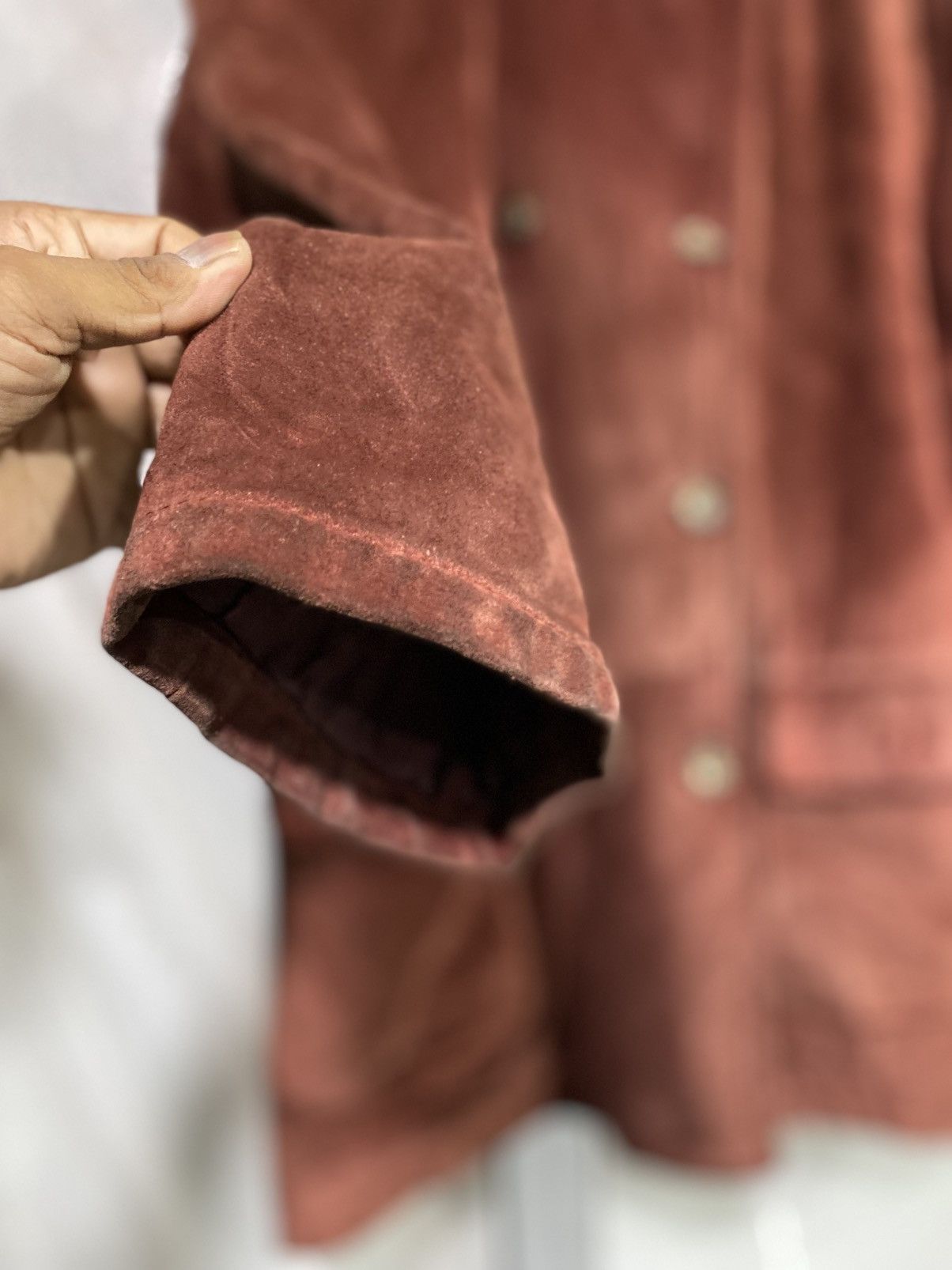 Japanese Brand Vintage 80s Lamatta Suede Jacket Size US L / EU 52-54 / 3 - 3 Thumbnail