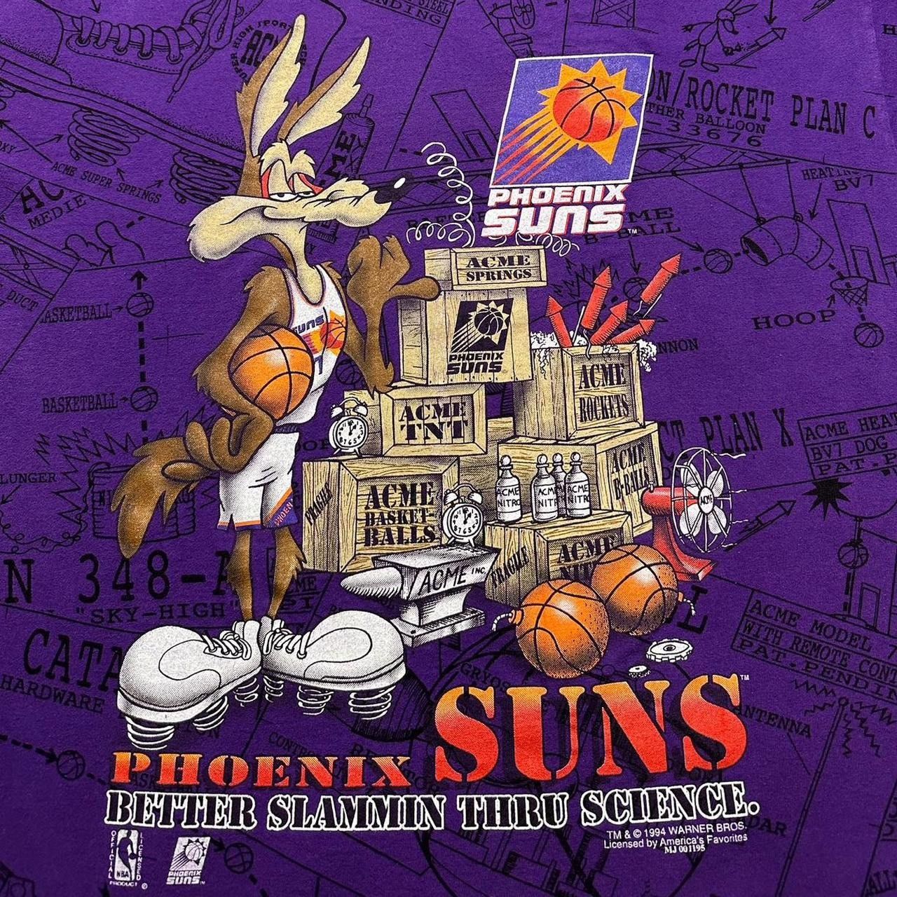 NBA × Vintage × Warner Bros Vintage Phoenix Suns Wile E Coyote AOP T-Shirt Size US XL / EU 56 / 4 - 3 Thumbnail