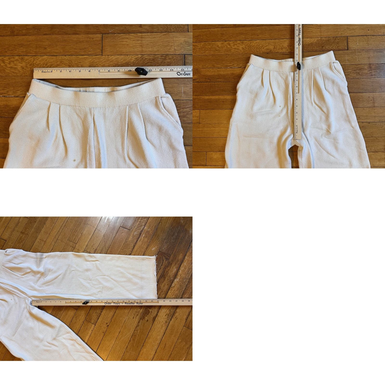 St. John St. John Evening Santana Knit Stretch Pants Women's 10 White Slim Straight City Preppy Dress Pants Mens? Size 32" / US 10 / IT 46 - 9 Thumbnail