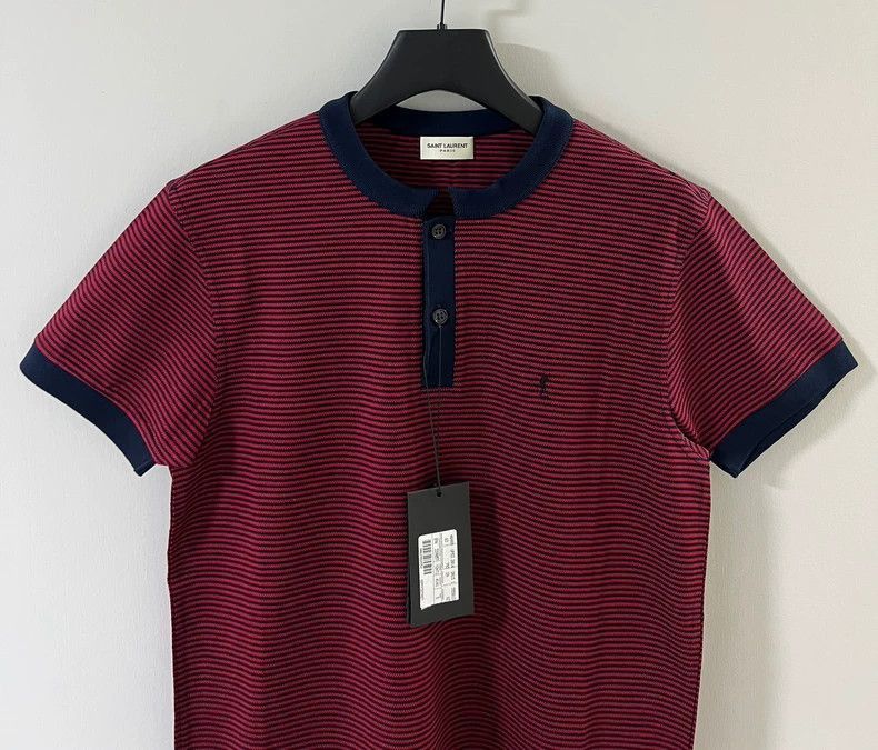 Saint Laurent Paris Saint Laurent Paris Men's Short Sleeve Polo- Size US S / EU 44-46 / 1 - 3 Thumbnail