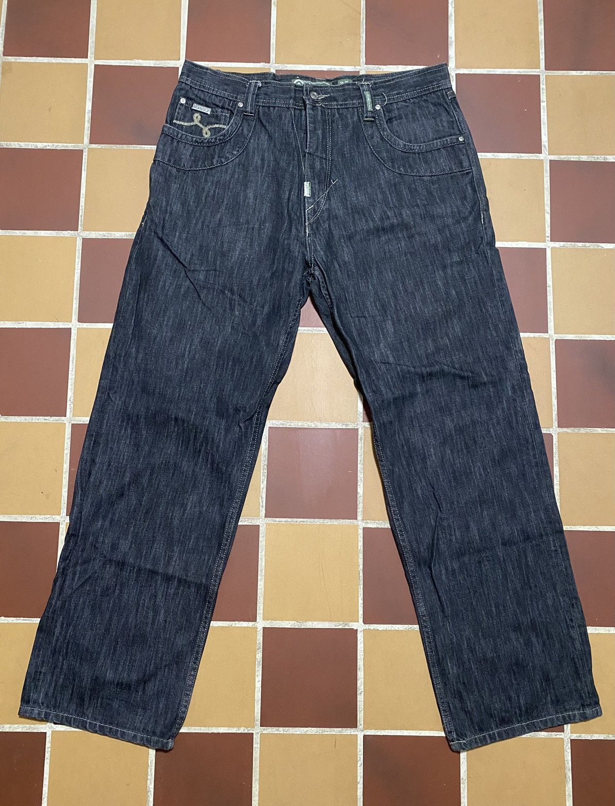 LRG Crazy Y2K LRG Baggy Black Jeans Size US 37 - 1 Thumbnail
