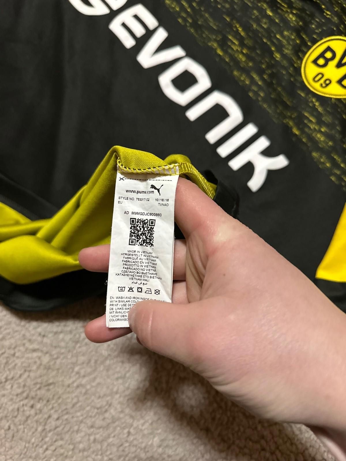 Puma Borussia Dortmund Puma 2018/19 Football Shirt Soccer Jersey Size US XXL / EU 58 / 5 - 6 Thumbnail