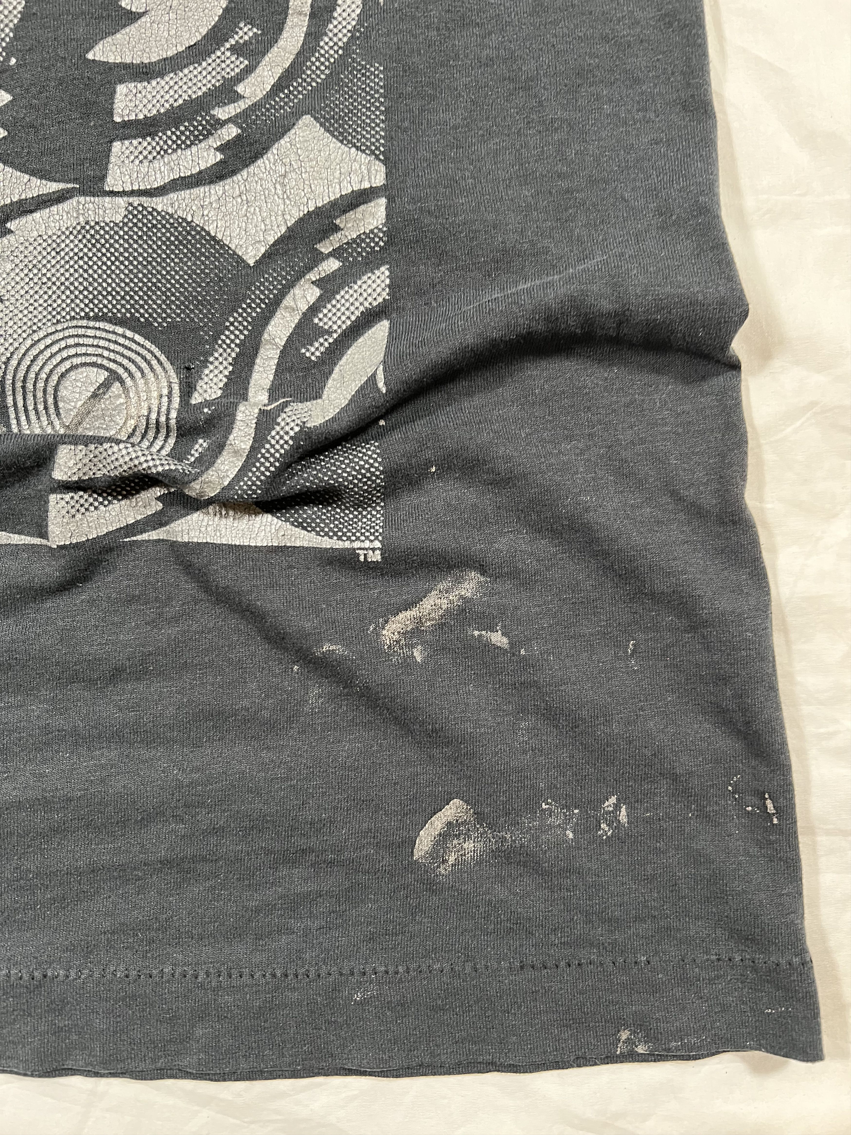 Band Tees Vintage Faded Distressed The Rolling Stones Steel Wheels Tee Size US M / EU 48-50 / 2 - 3 Thumbnail