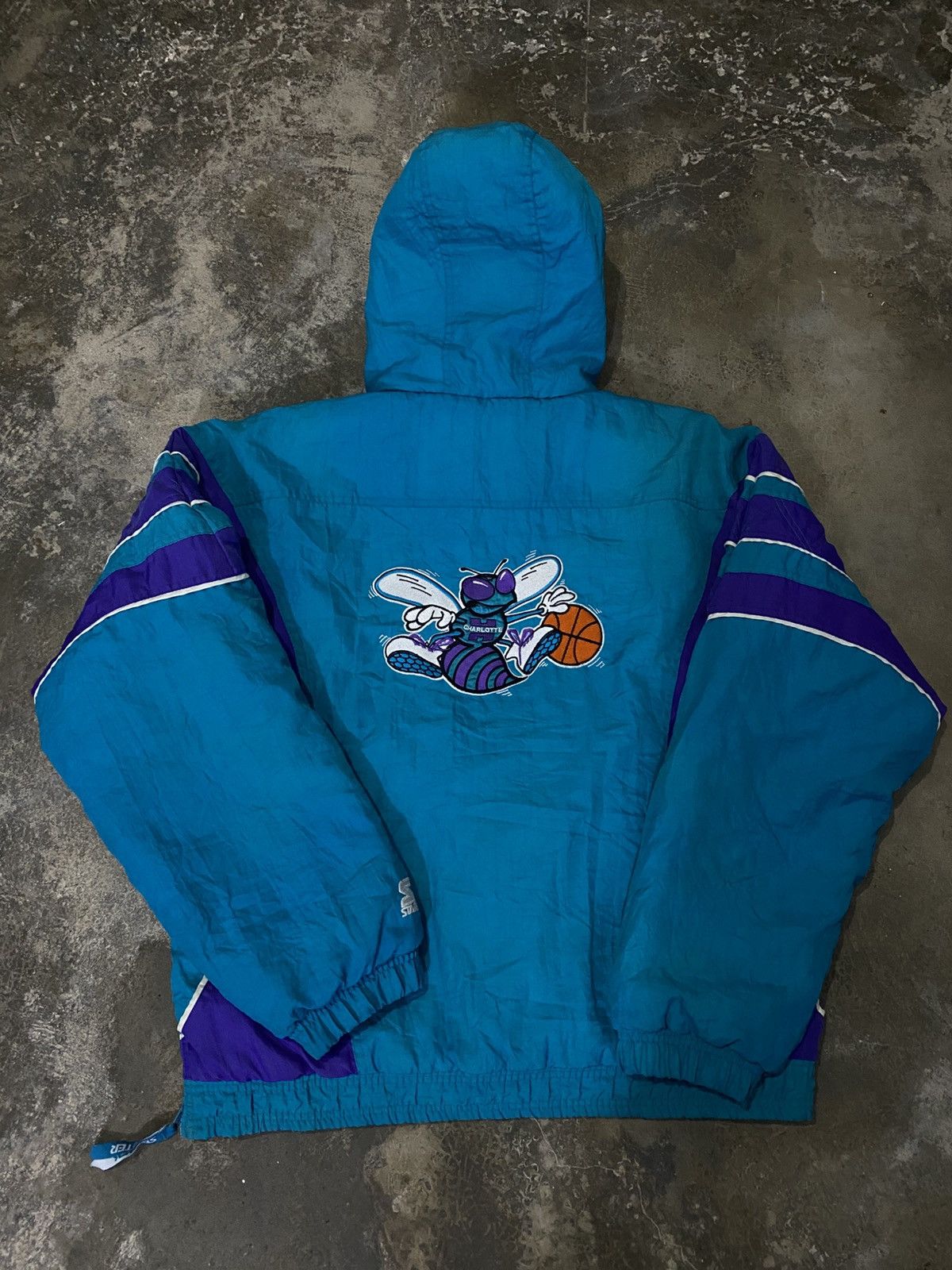 Starter Starter Jacket 1/2 Zip Charlotte Hornets Vintage 90’s Size US M / EU 48-50 / 2 - 7 Thumbnail