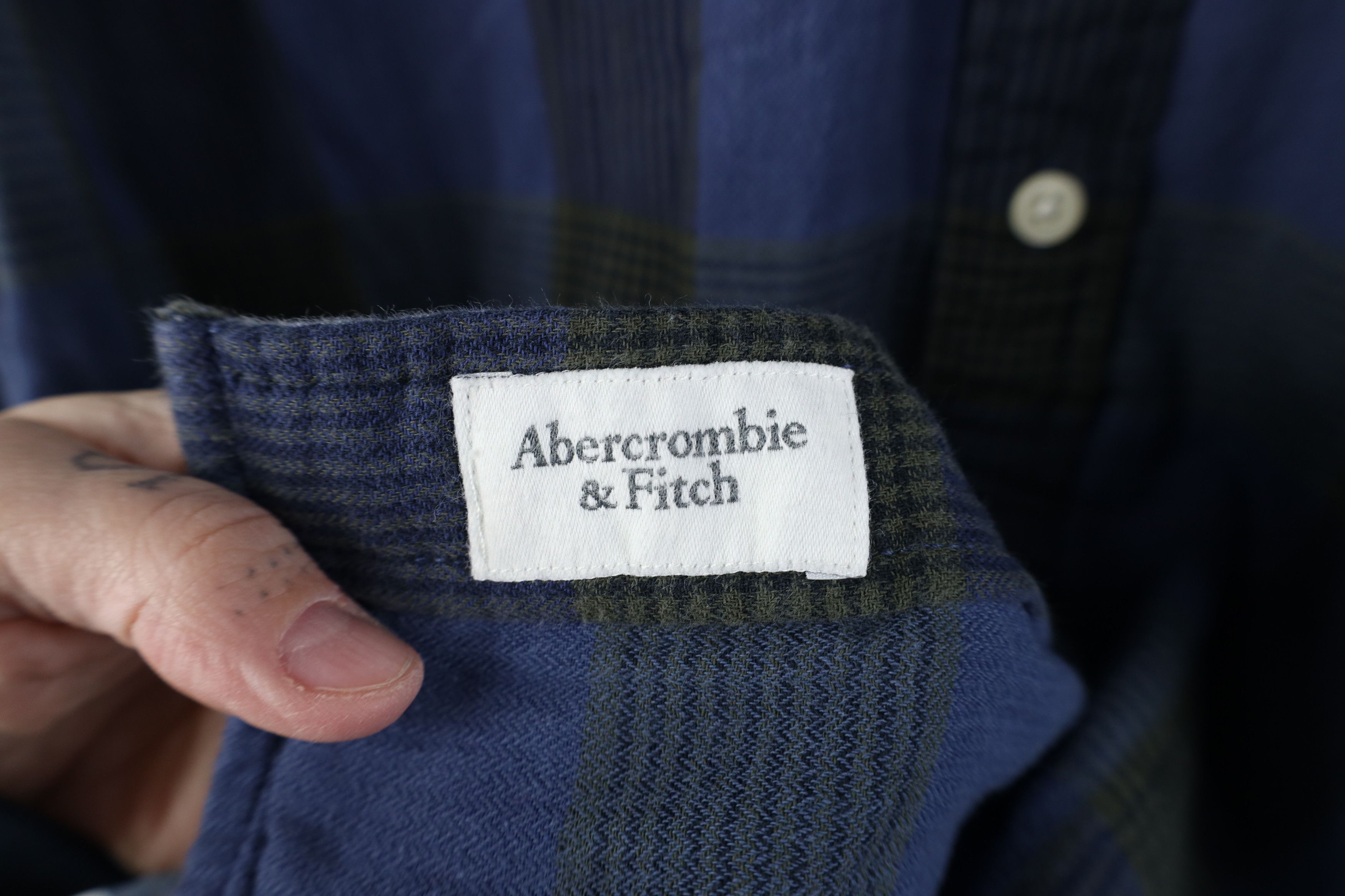 Abercrombie & Fitch Vintage Y2K Abercrombie & Fitch Flannel Button Shirt Plaid Size US XL / EU 56 / 4 - 4 Thumbnail