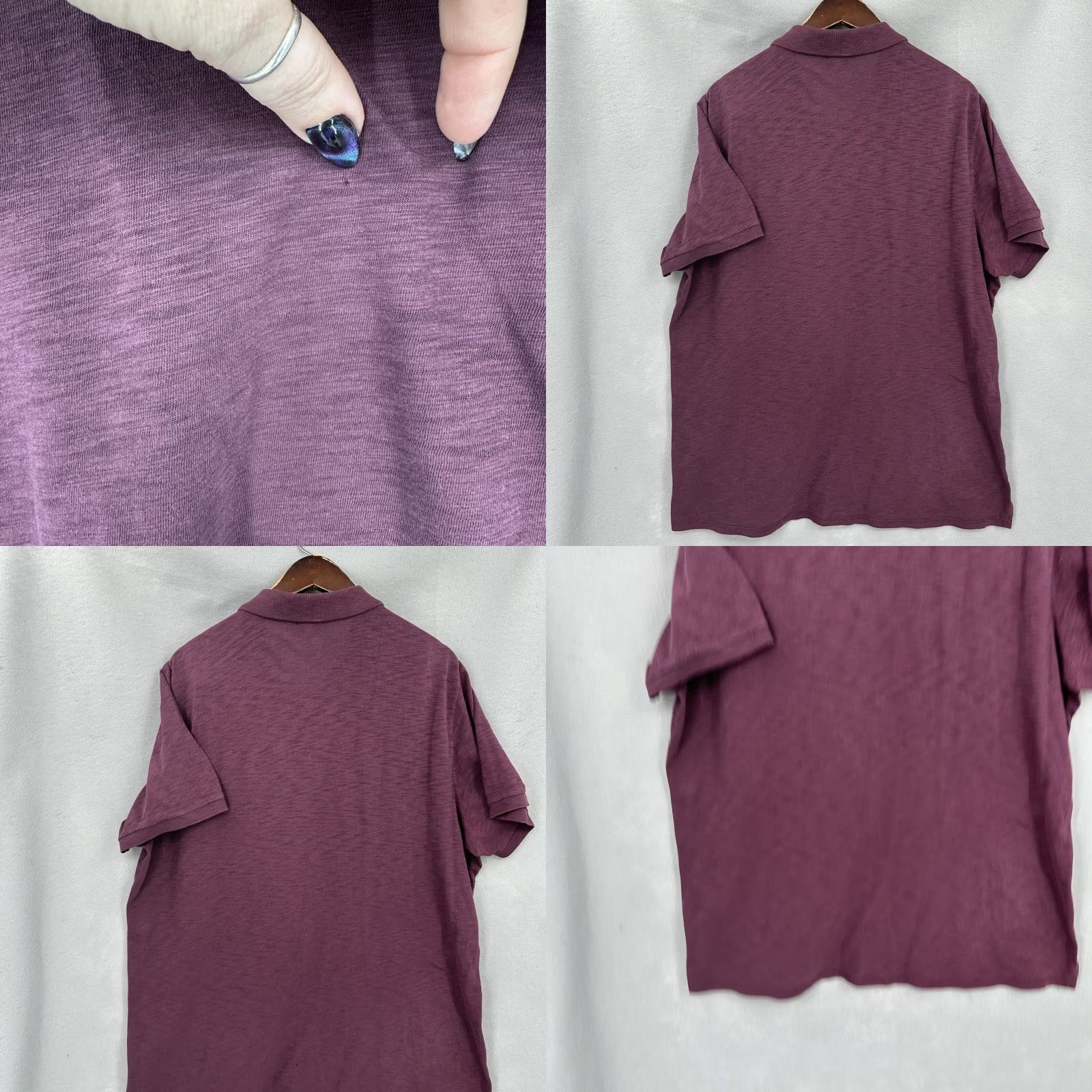 Vince Vince Polo Shirt Mens XL Purple Short Sleeve 100% Cotton Plum Preppy Dad Vince Shirt Polo Mens XL Purple Short Sleeve 100% Cotton Plum Dad Style Size US XL / EU 56 / 4 - 9 Thumbnail