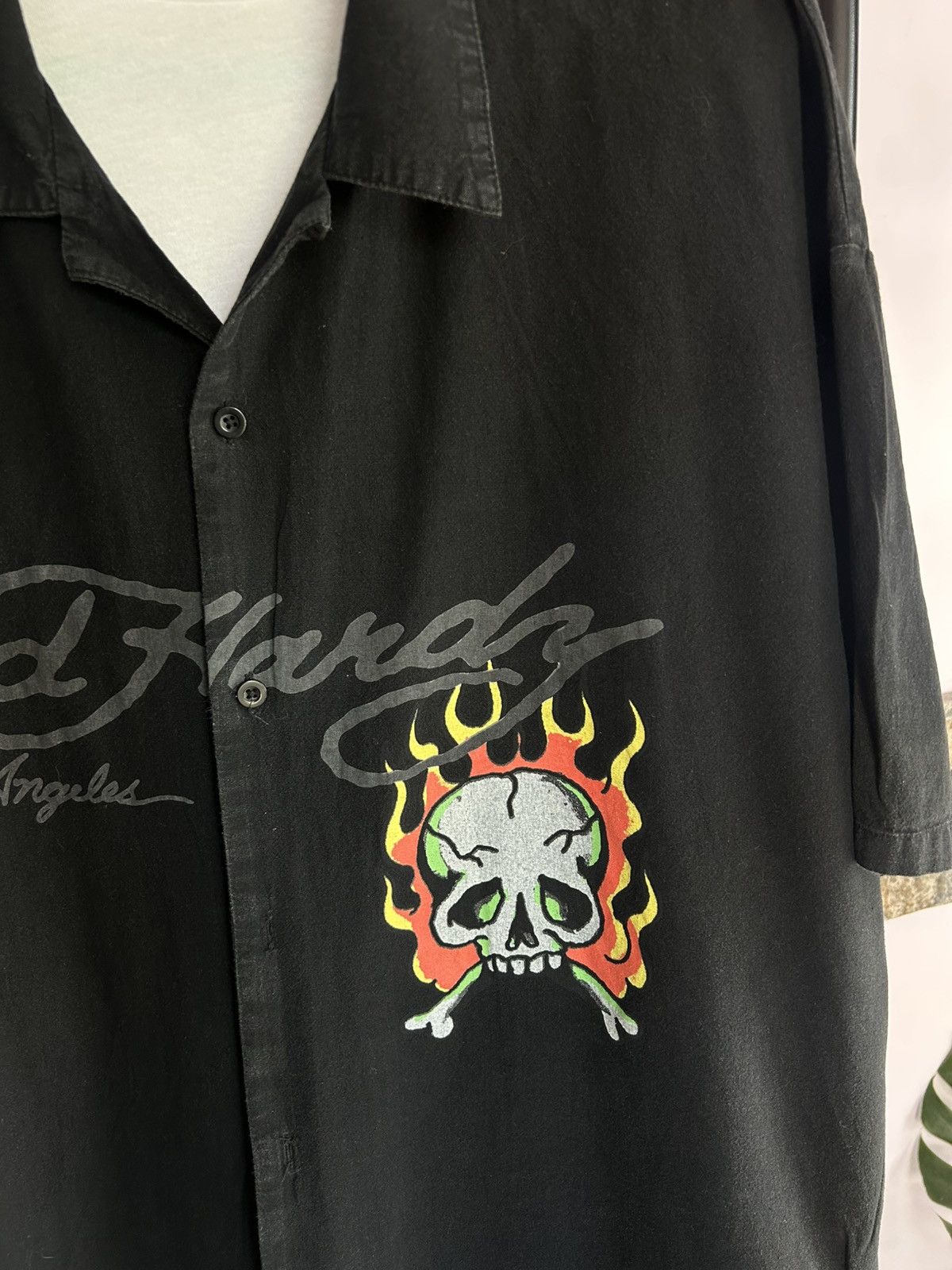 Ed Hardy Ed Hardy Christian Audigier Skull-flames Button Up Shirt Size US L / EU 52-54 / 3 - 2 Thumbnail