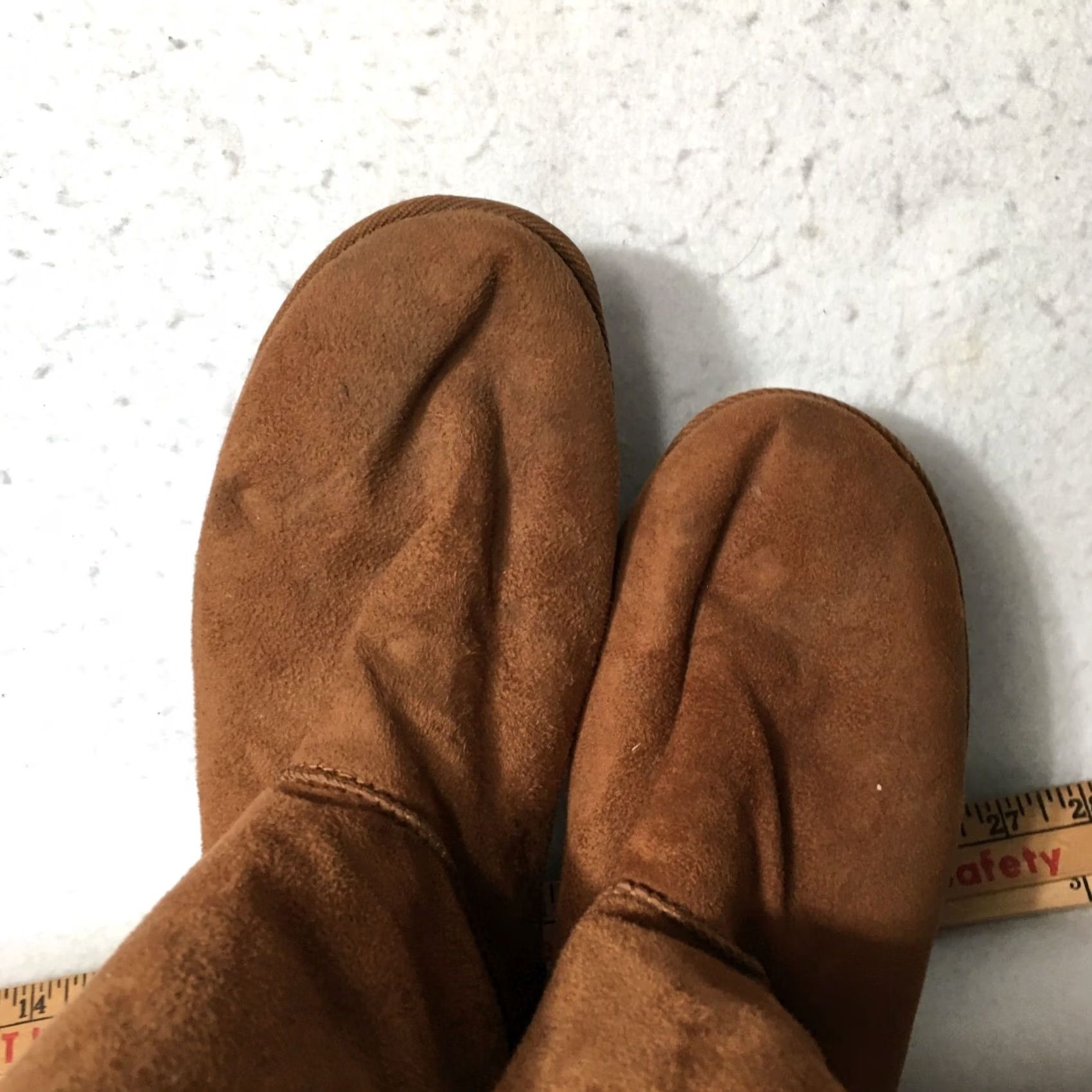 Vintage SO Women’s Sz 9 Chestnut Brown Faux Fur Cozy Winter Mid-Calf Boots Size US 9 / IT 39 - 7 Thumbnail