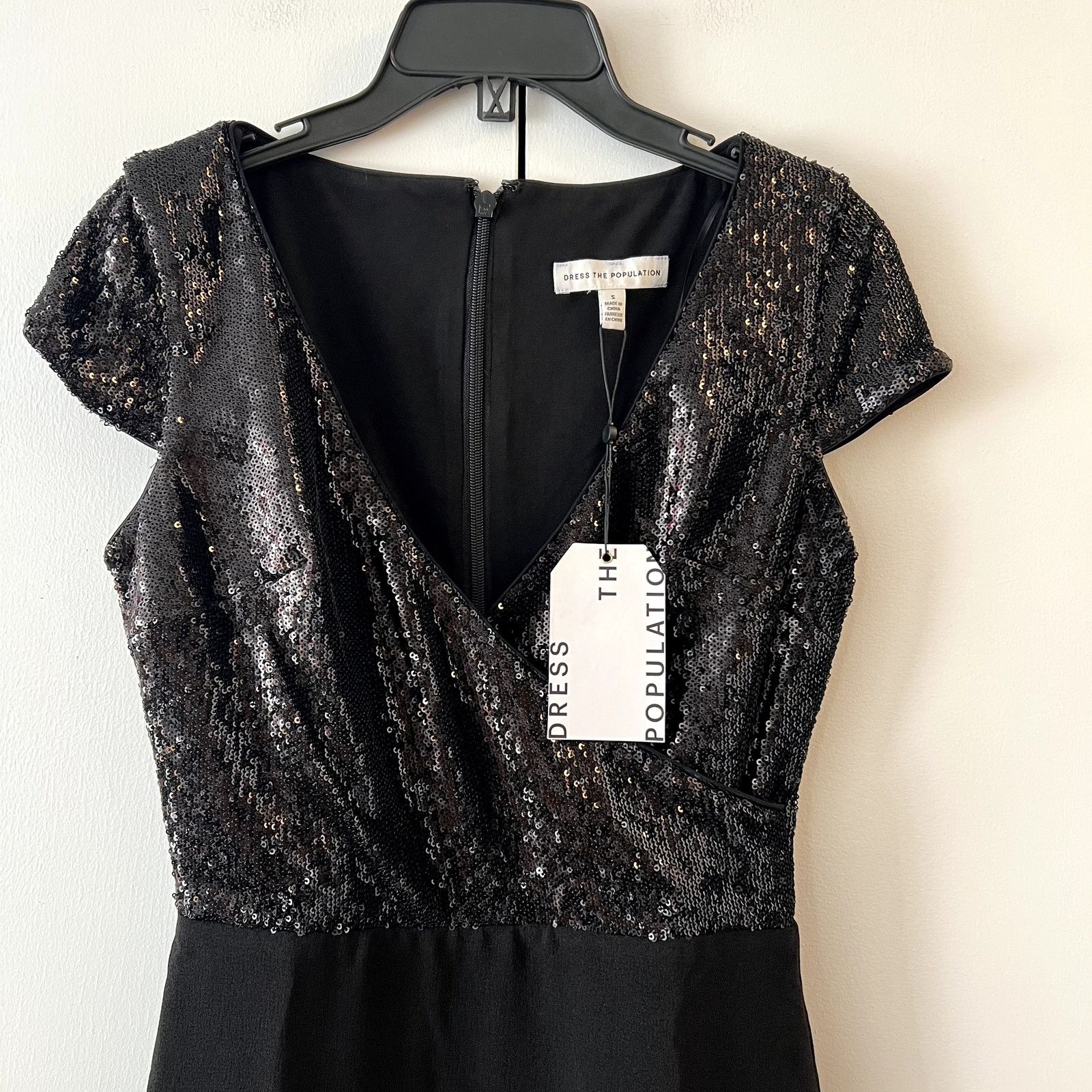 Dress the Population Dress The Population Jaleah Bodycon Sequin Dress Black S Size S / US 4 / IT 40 - 4 Thumbnail