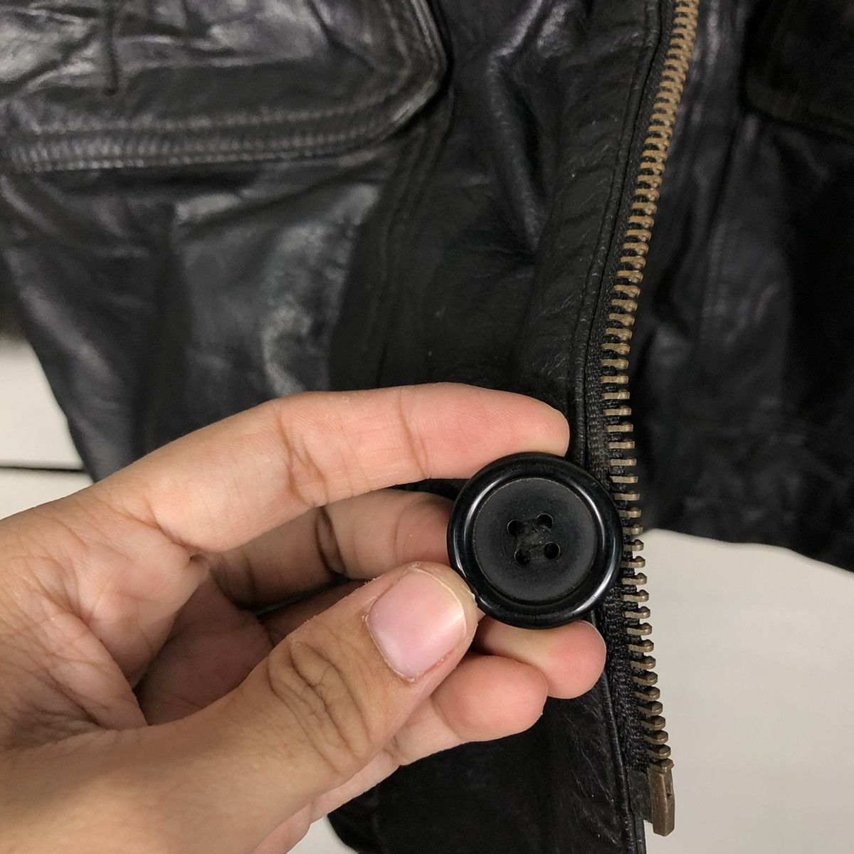Japanese Brand 🔥VINTAGE BIKER LEATHER JACKET RECUERDO ISSEY MIYAKE Size US M / EU 48-50 / 2 - 18 Thumbnail