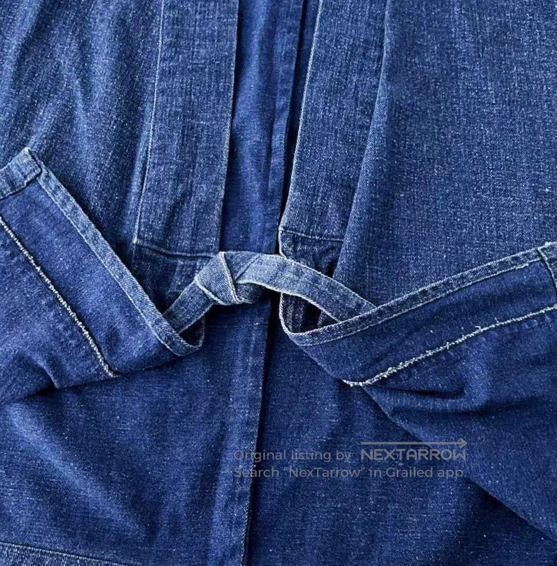 Vintage Vintage Indigo Dyed Kimono Robe. Size US L / EU 52-54 / 3 - 5 Thumbnail