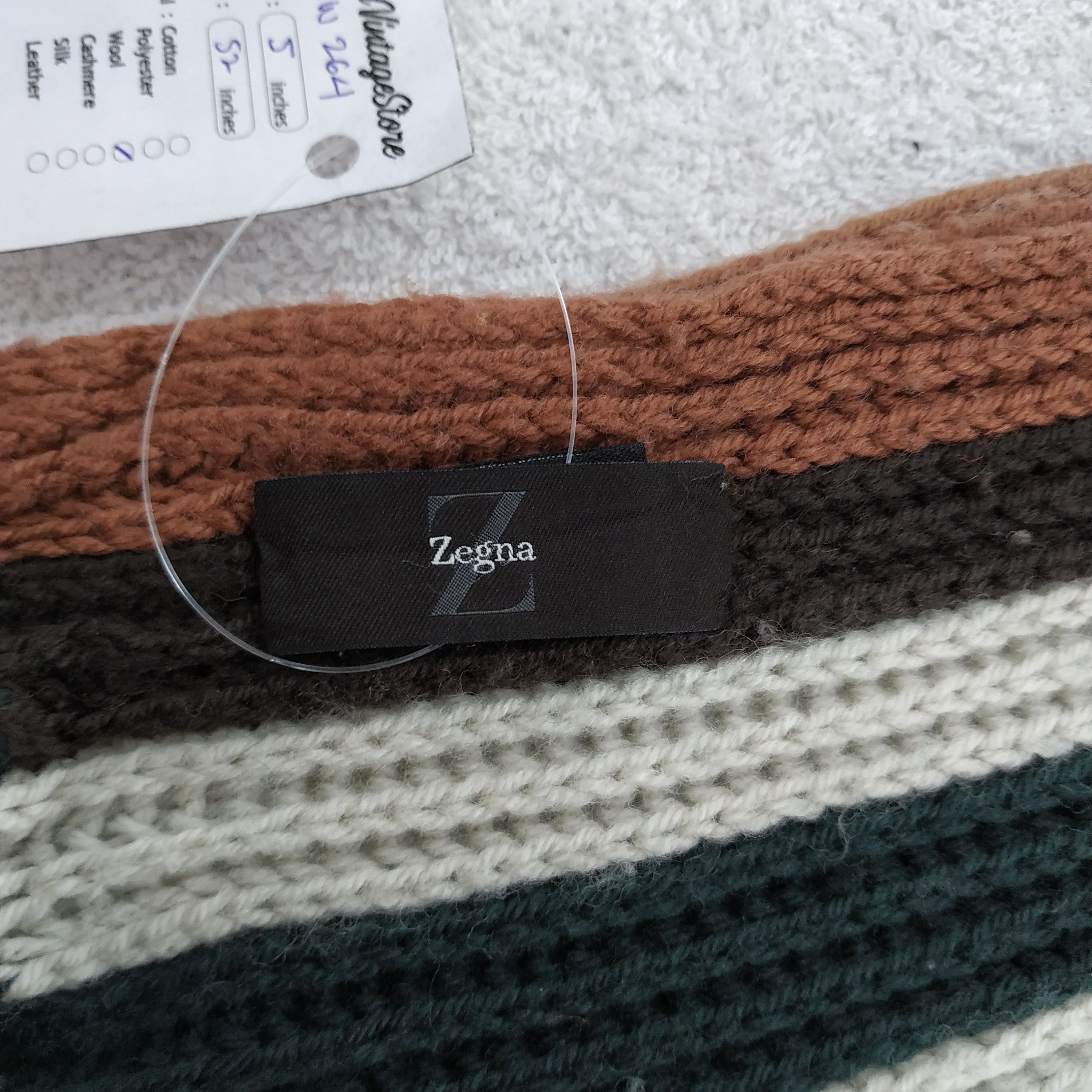 Ermenegildo Zegna × Vintage Ermenegildo Zegna Scarf / Muffler / Neckwear Size ONE SIZE - 2 Thumbnail